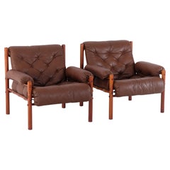 Arne Norell Easy Chairs, Sweden, 1970s