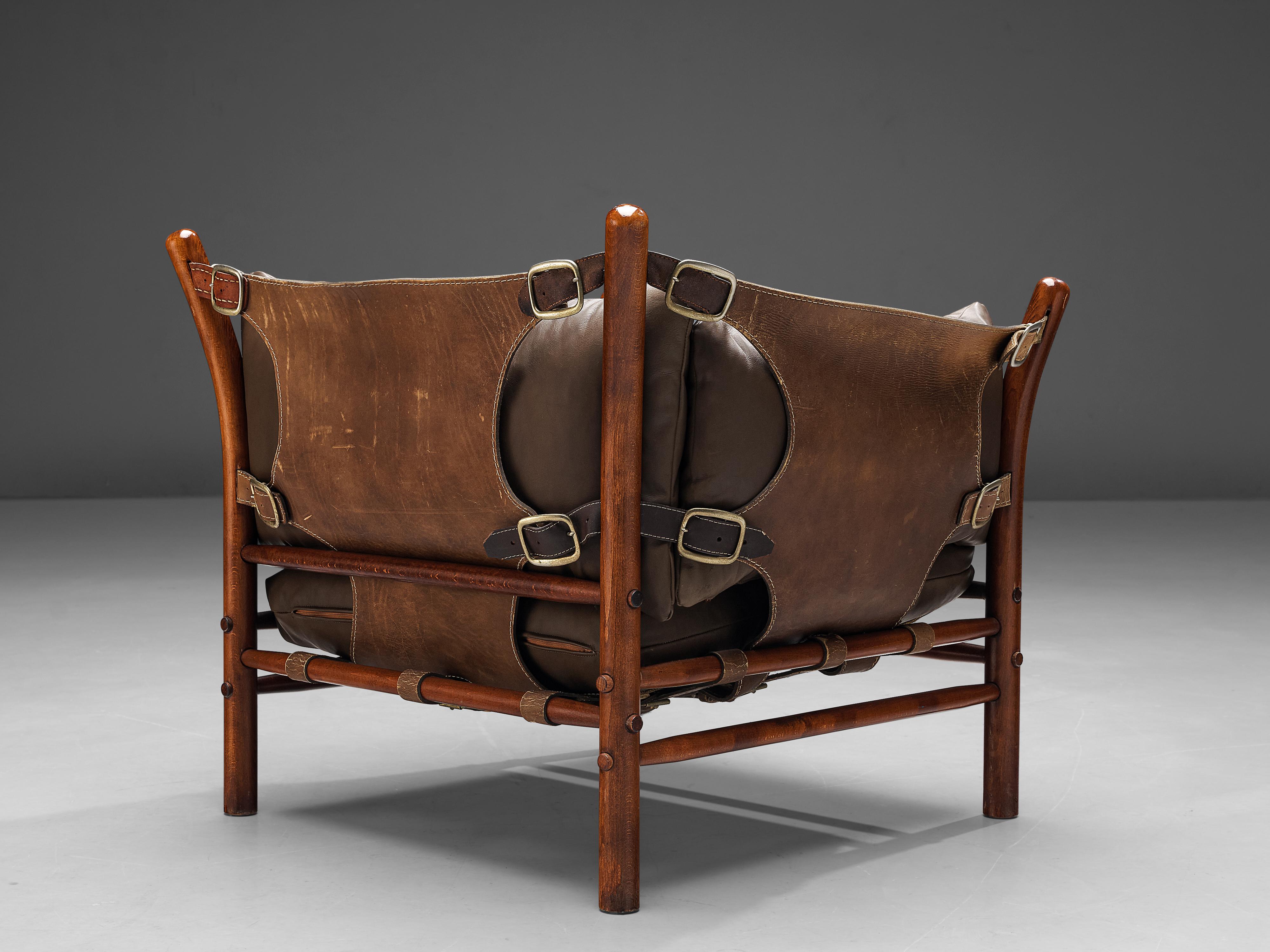 Leather Arne Norell 'Ilona' Club Chair