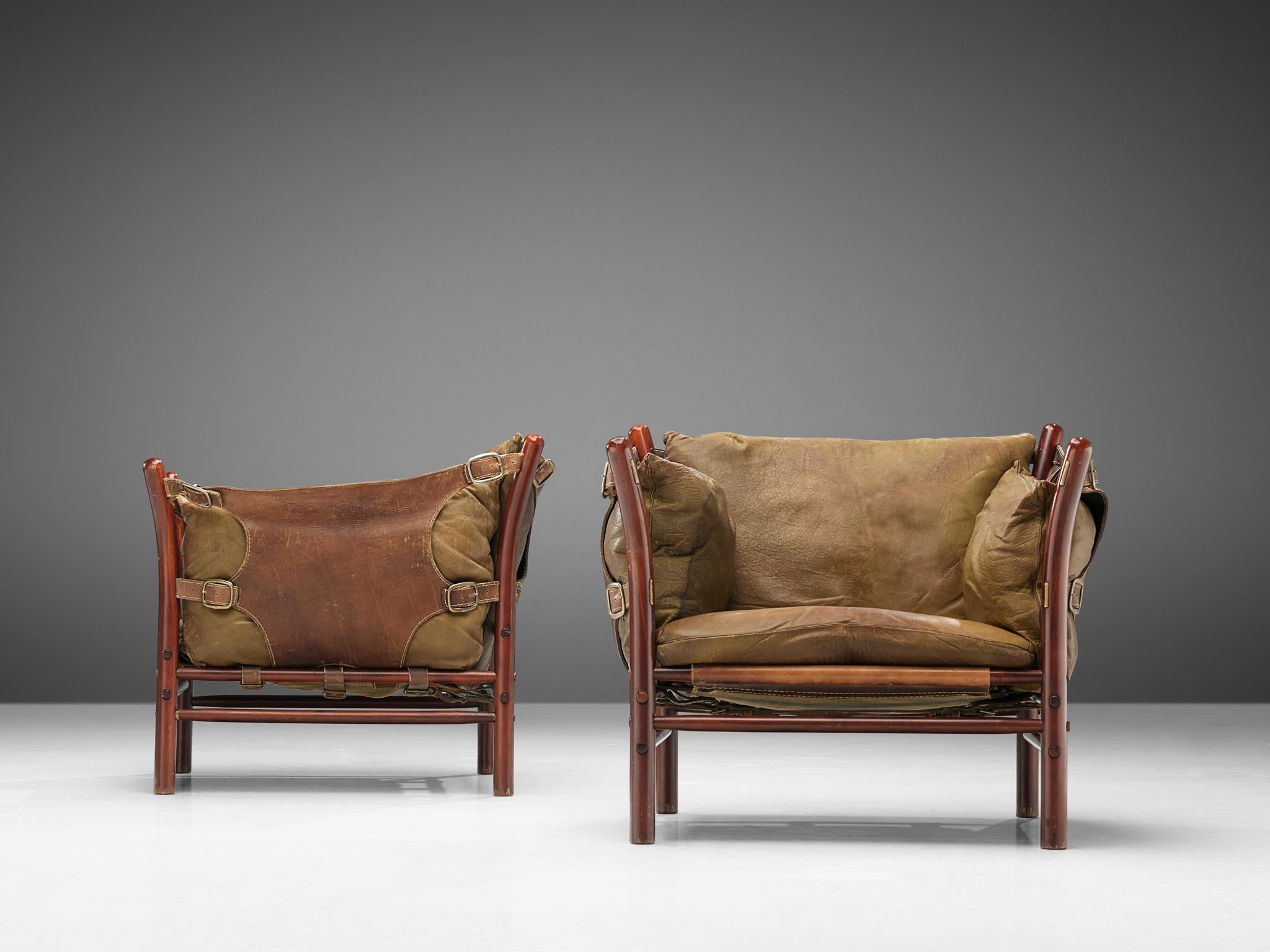 Mid-Century Modern Arne Norell 'Ilona' Club Chairs