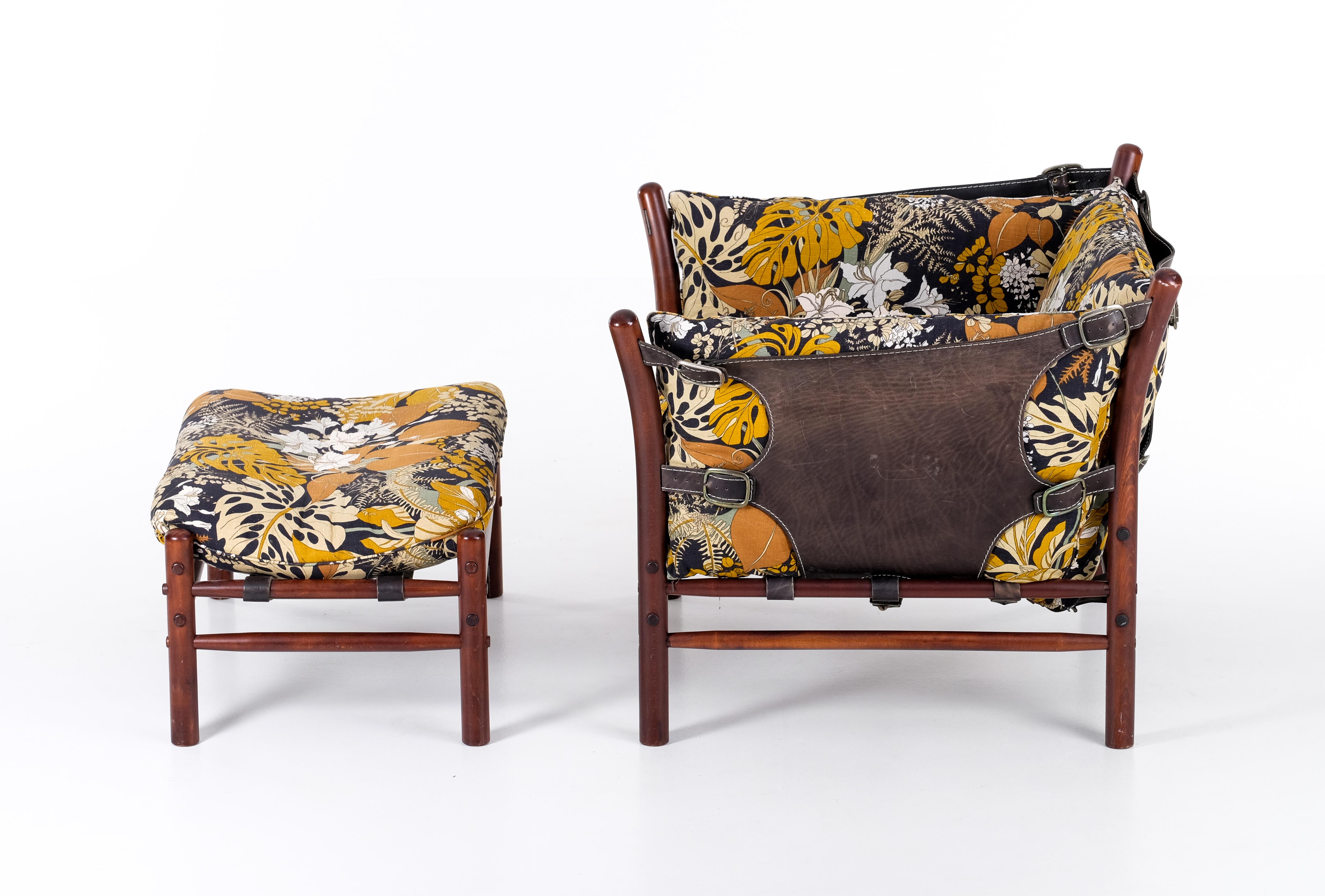 Late 20th Century Arne Norell 'Ilona' easy chair & ottoman, 1970s