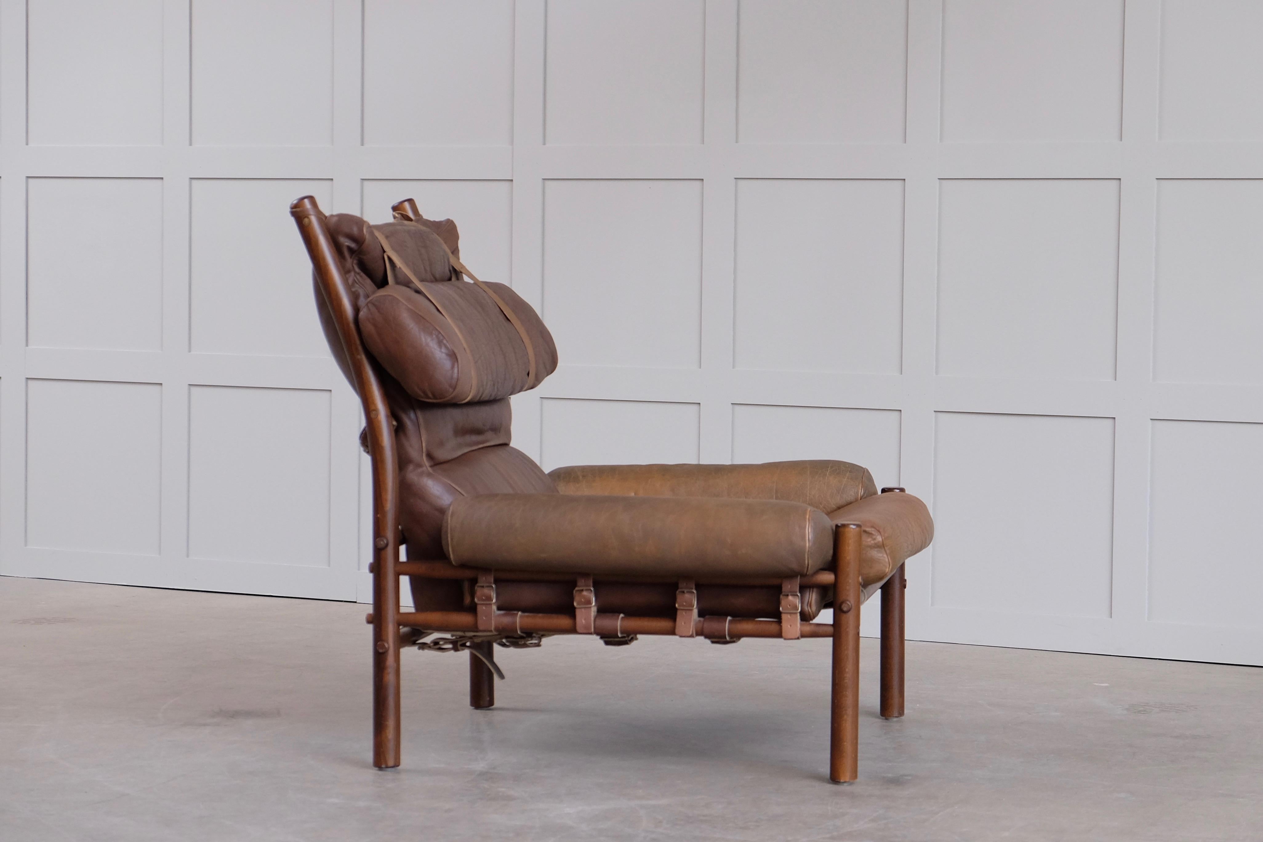 Late 20th Century Arne Norell Inca Easy Chair, 1970s