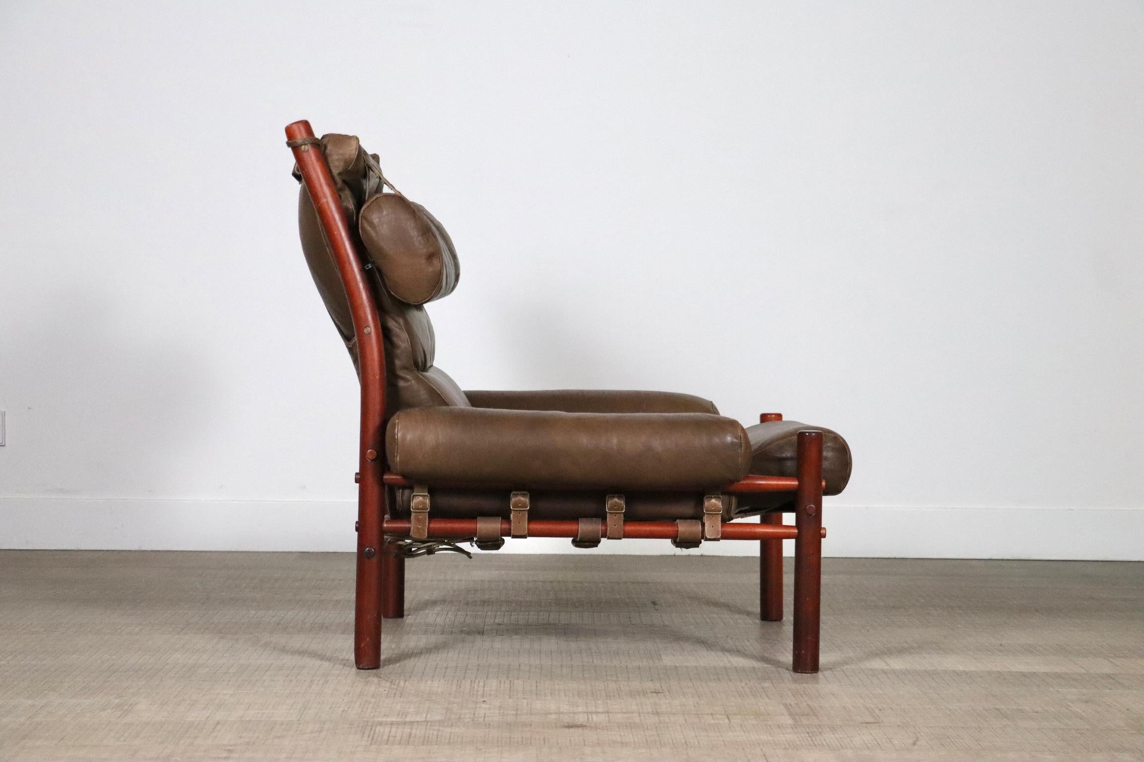 Arne Norell Inca Lounge Chair, Sweden 1960s For Sale 4