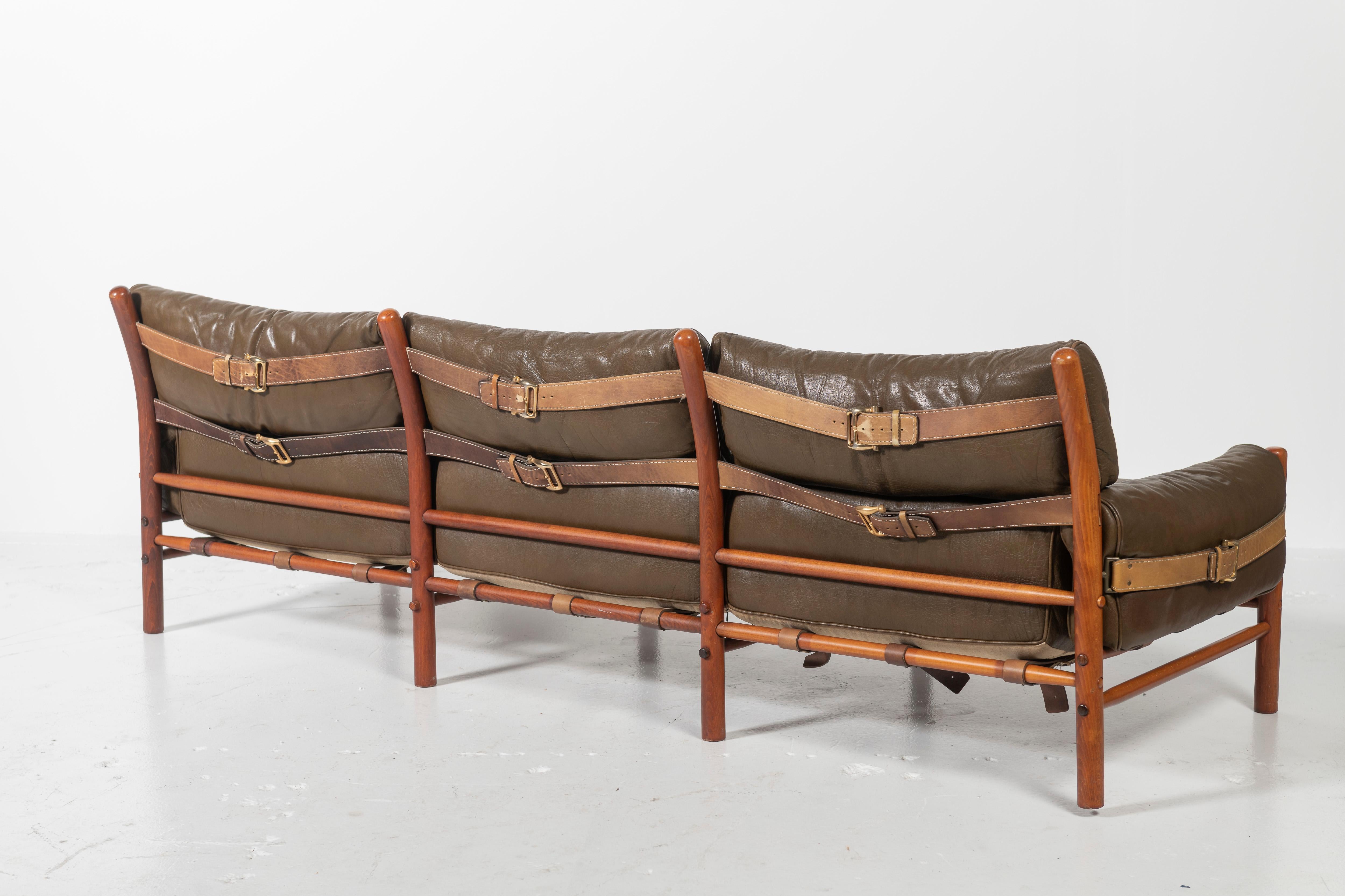 Arne Norell Kontiki Leather Sofa 4
