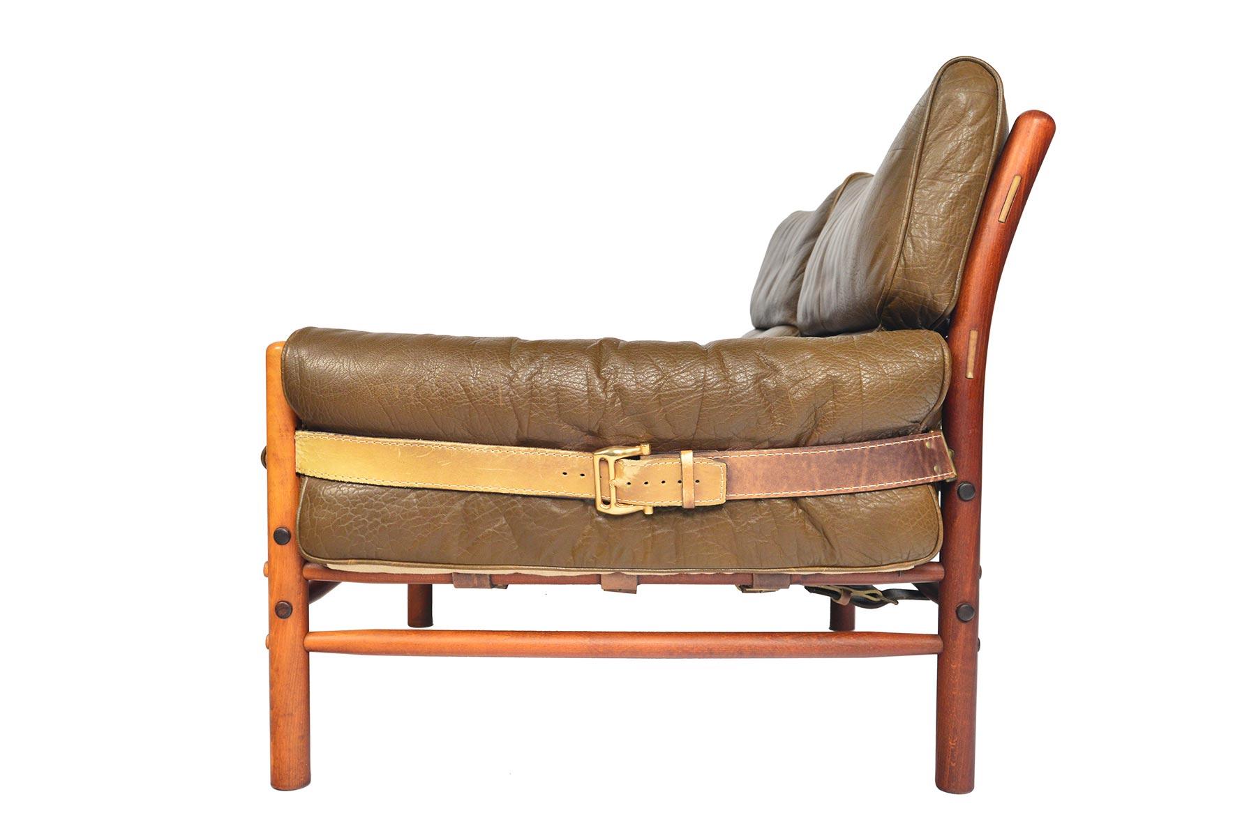 Arne Norell Kontiki Loveseat in Leather 1