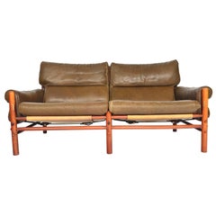 Arne Norell Kontiki Loveseat in Leather