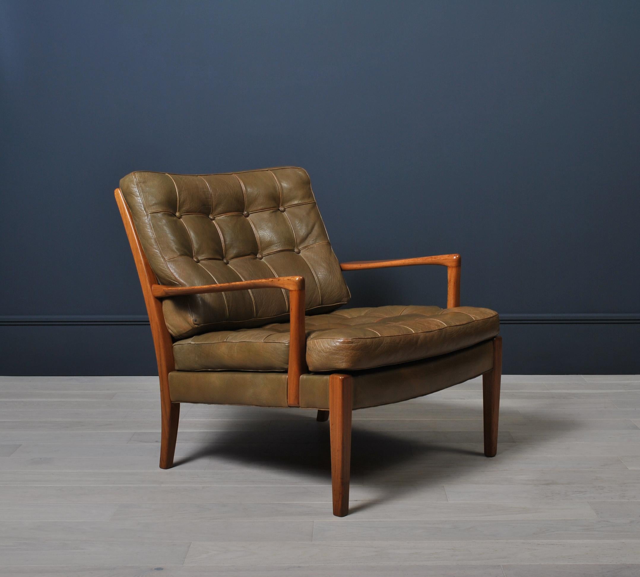 Swedish Arne Norell Lounge Chair
