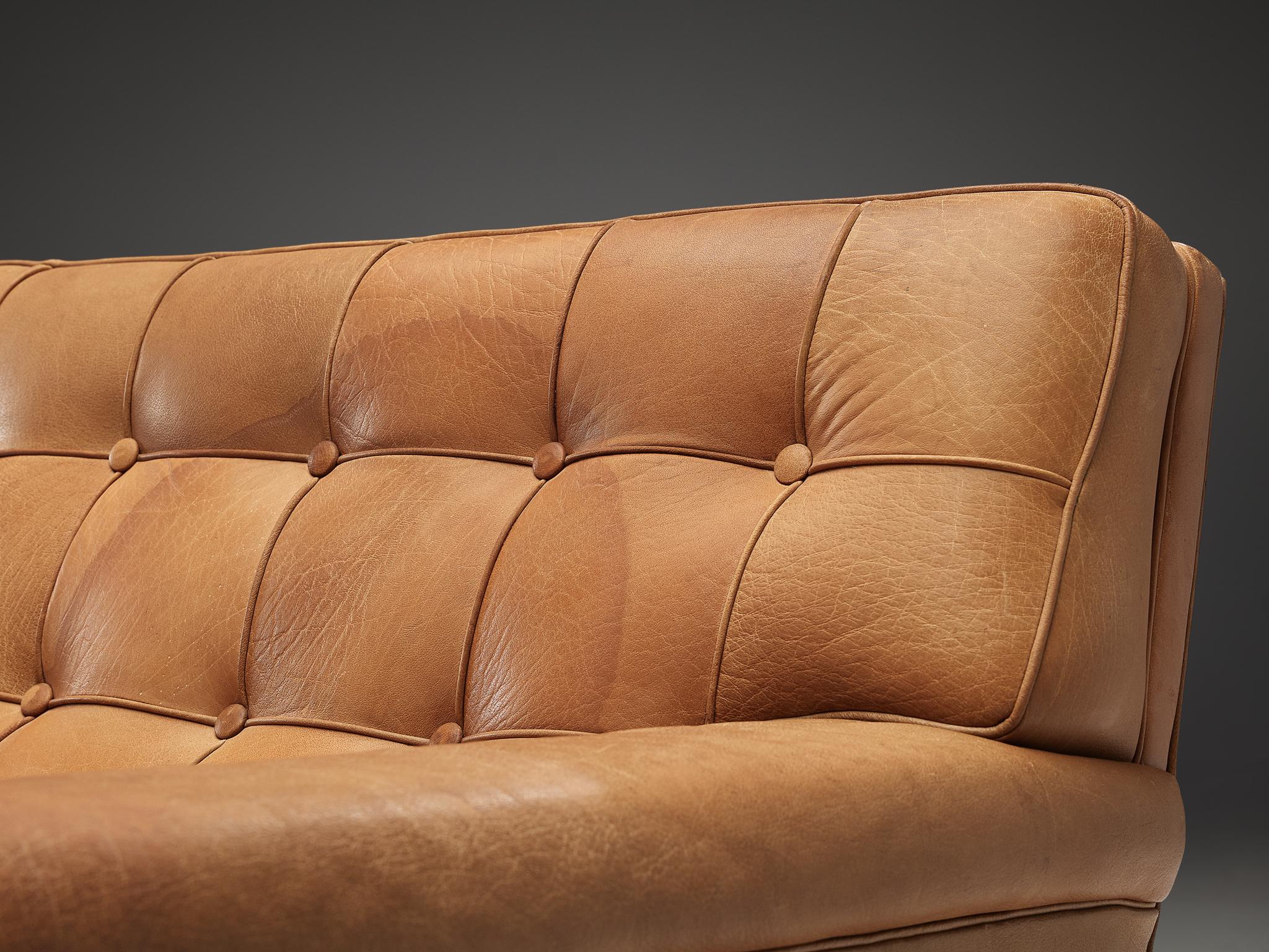 Arne Norell Lounge Chair in Cognac Leather 2