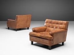 Special listing for M: Arne Norell Lounge Chairs in Cognac Leather