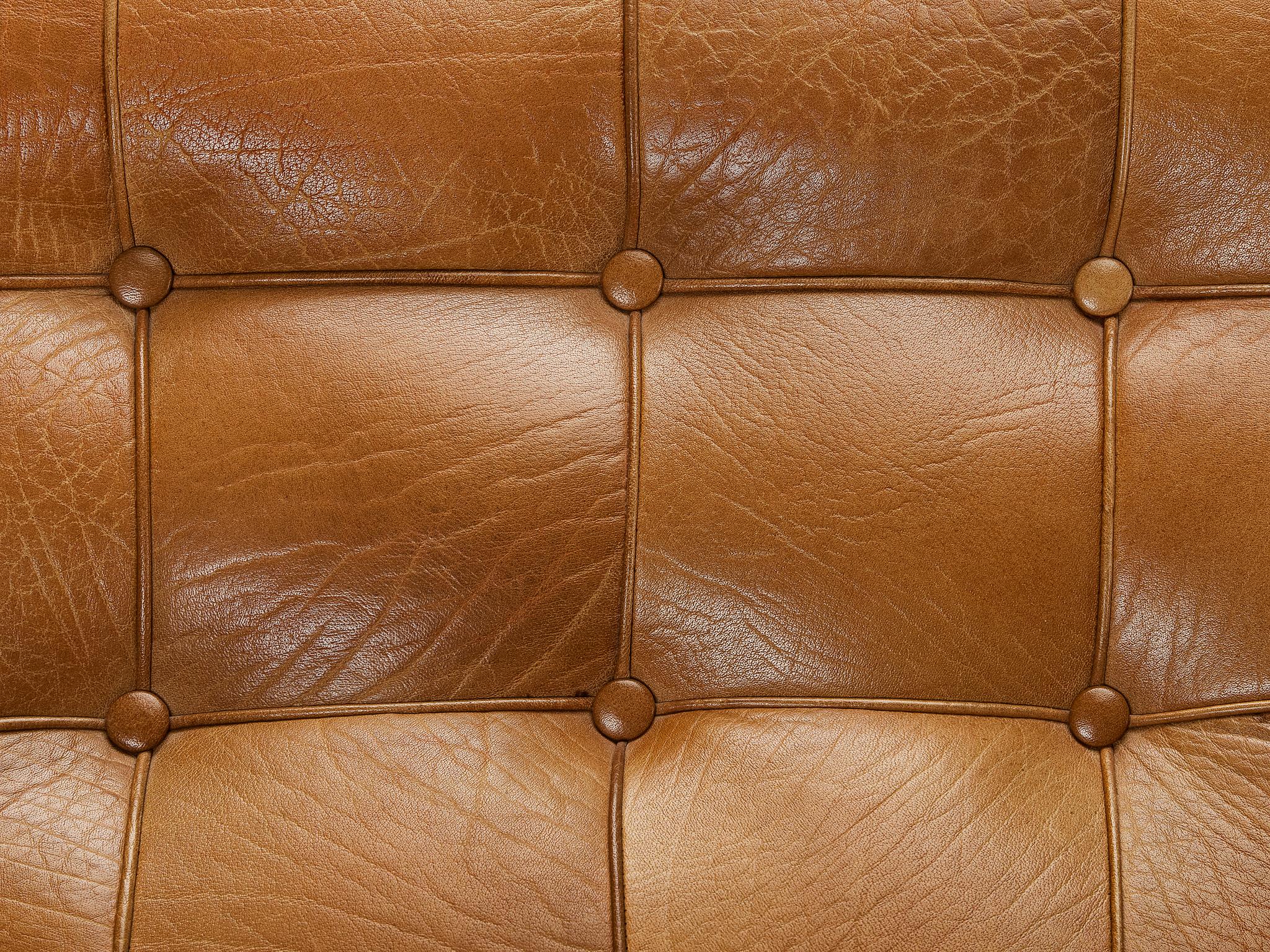 Mid-20th Century Arne Norell 'Merkur' Lounge Chair in Cognac Leather and Mahogany  For Sale
