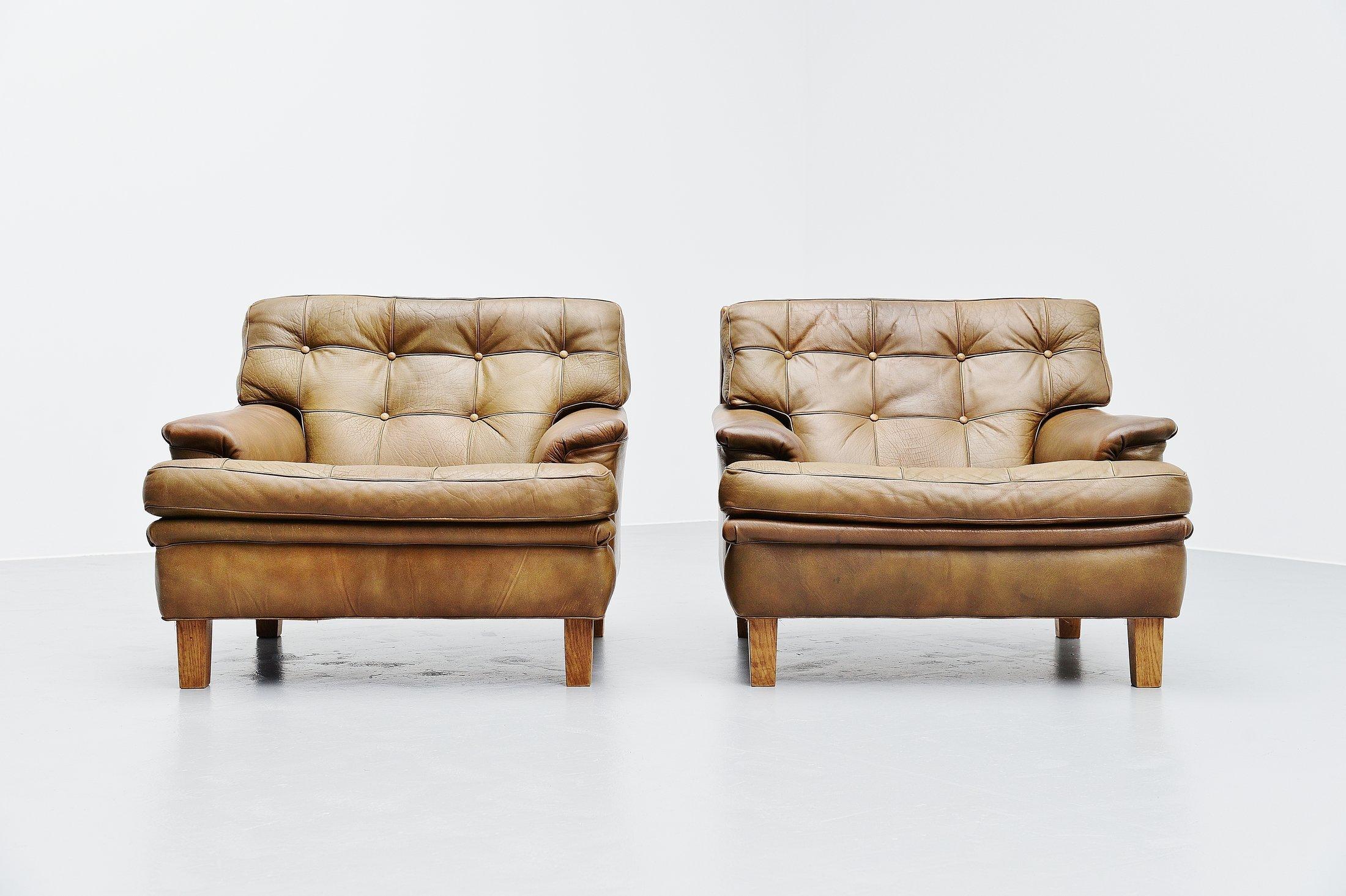 Swedish Arne Norell Merkur Lounge Chairs AB, Sweden, 1960