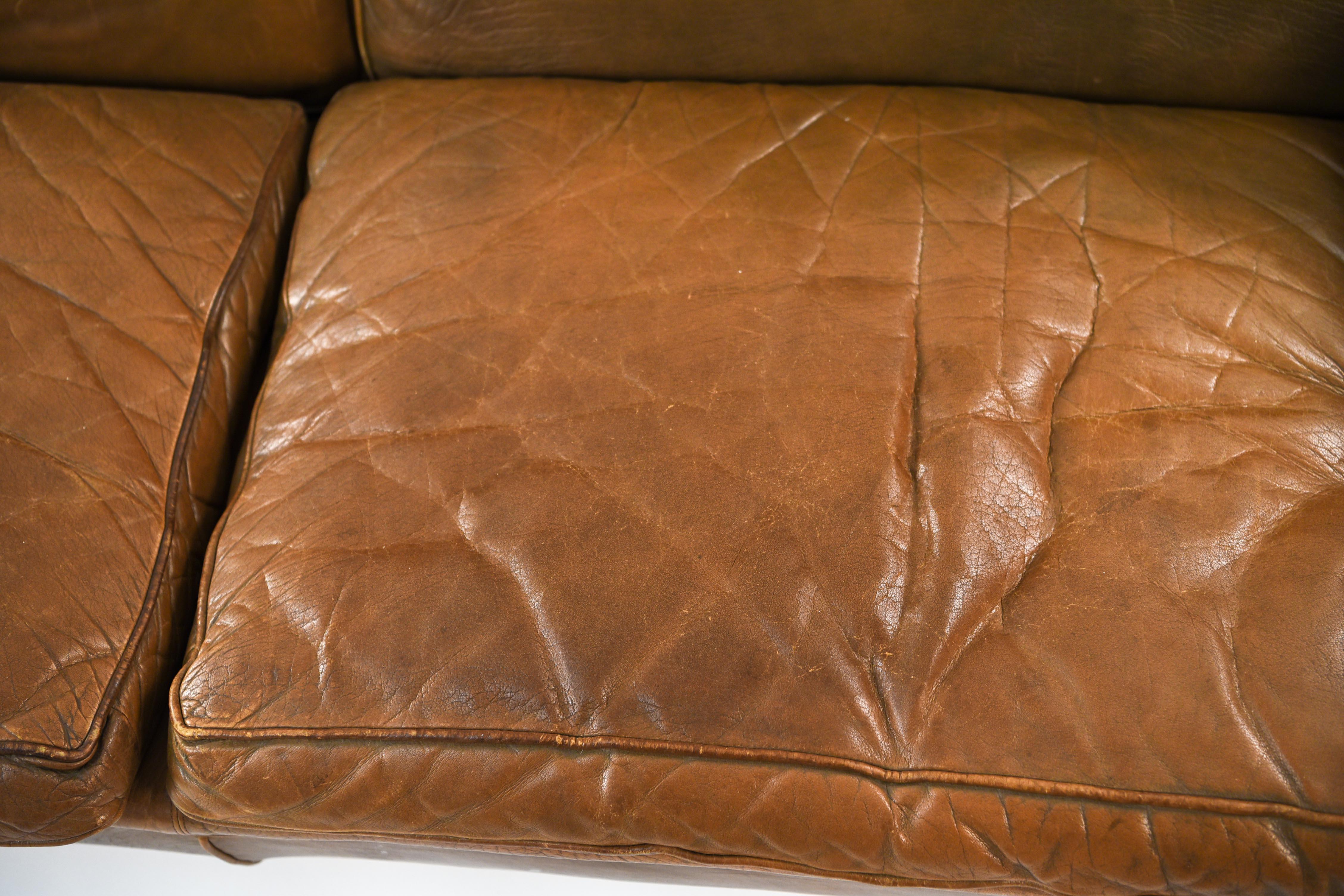 Arne Norell „Mexico“ Leder-Sofa (Dänisch)