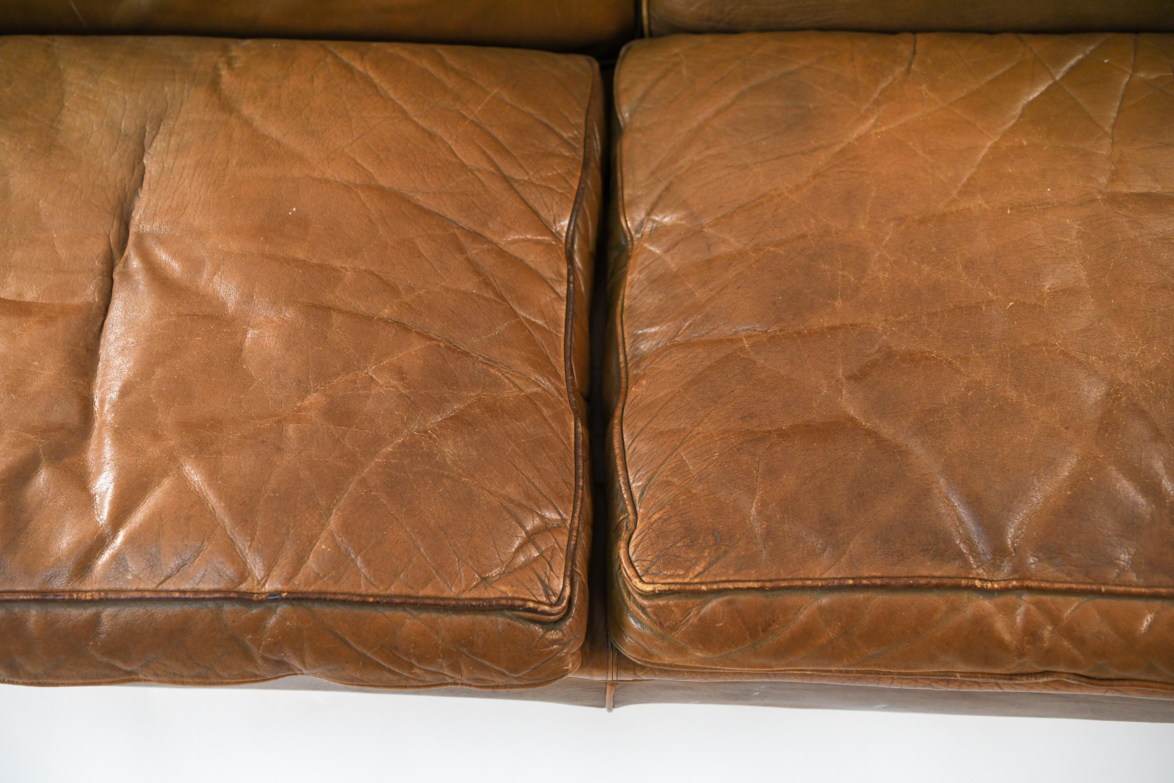 Arne Norell „Mexico“ Leder-Sofa im Zustand „Gut“ in Norwalk, CT