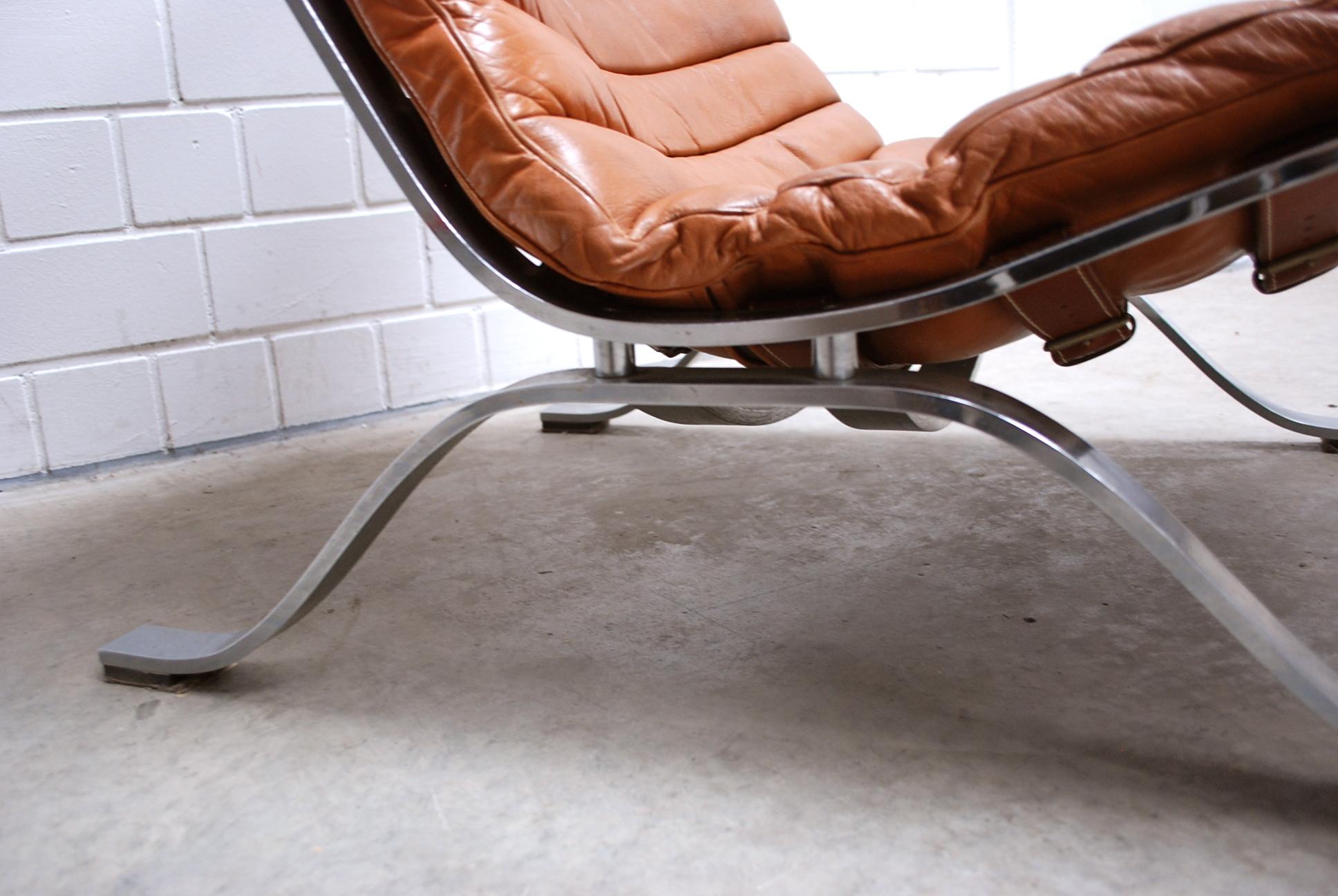 Arne Norell Modello Ari cognac Lounge Chair 6