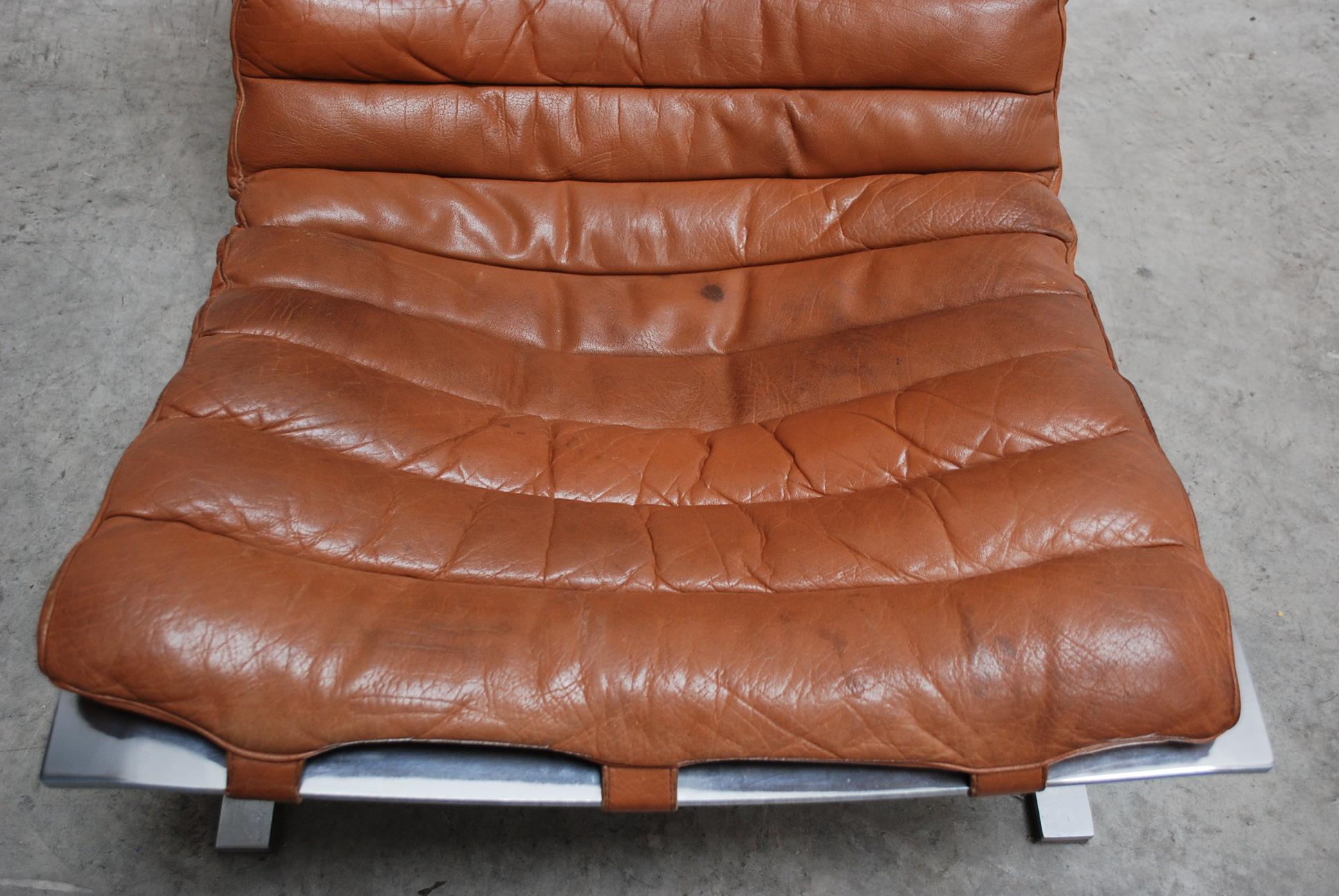 20th Century Arne Norell Model Ari cognac Lounge Chair