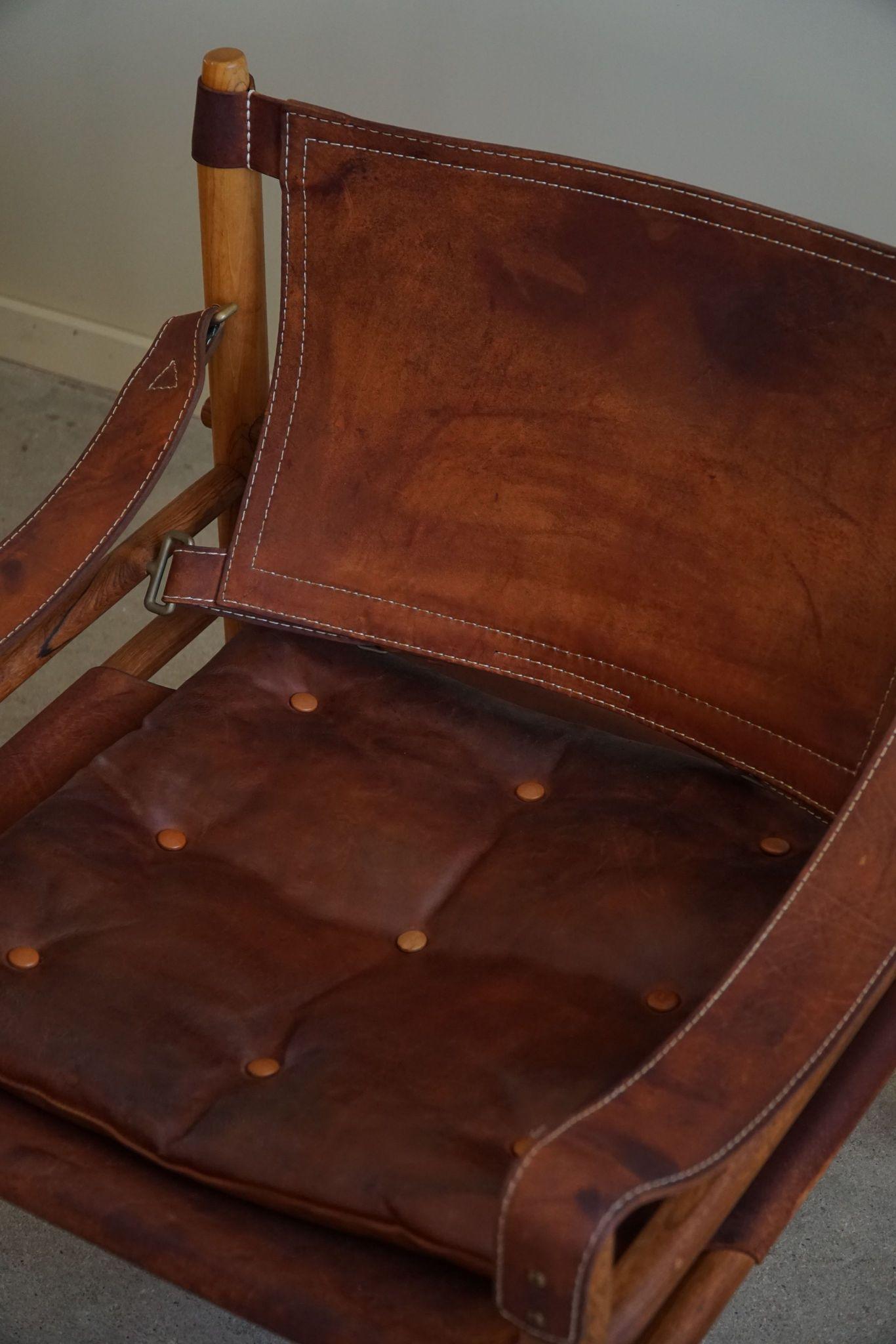 Arne Norell, Pair of Sirocco Lounge Chairs, Leather & Rosewood, AB Aneby, 1960s 13