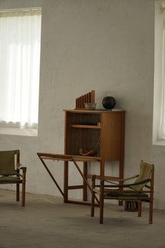 Arne Norell, Pair of Sirocco Lounge Chairs, Leather & Rosewood, AB Aneby, 1960s