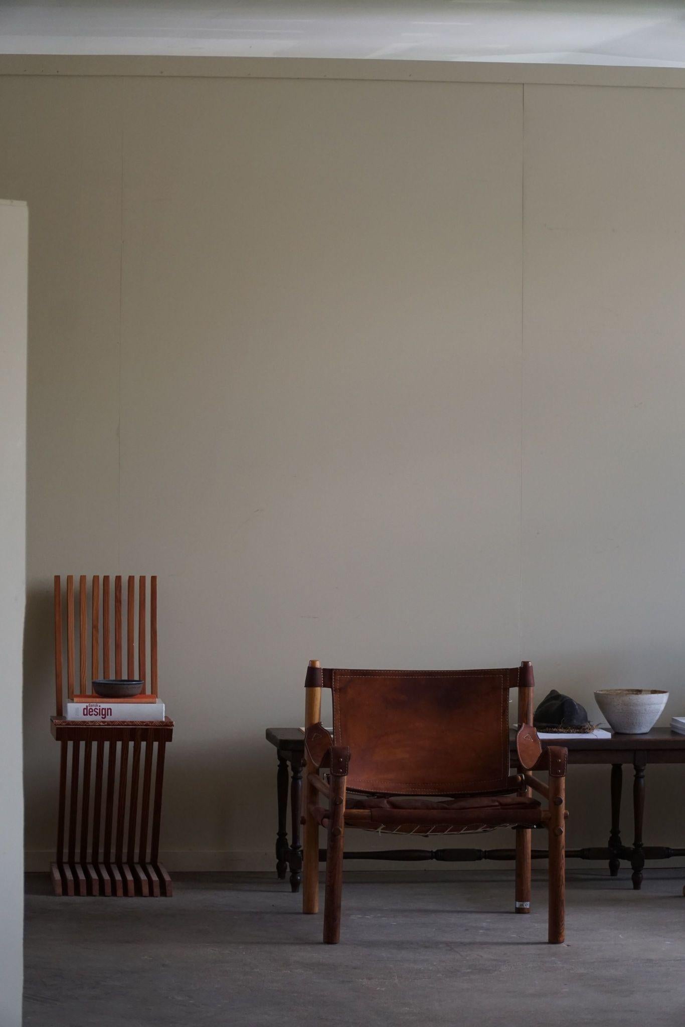 Arne Norell, Pair of Sirocco Lounge Chairs, Leather & Rosewood, AB Aneby, 1960s 2