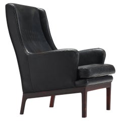 Arne Norell Reclining Leather Lounge Chair