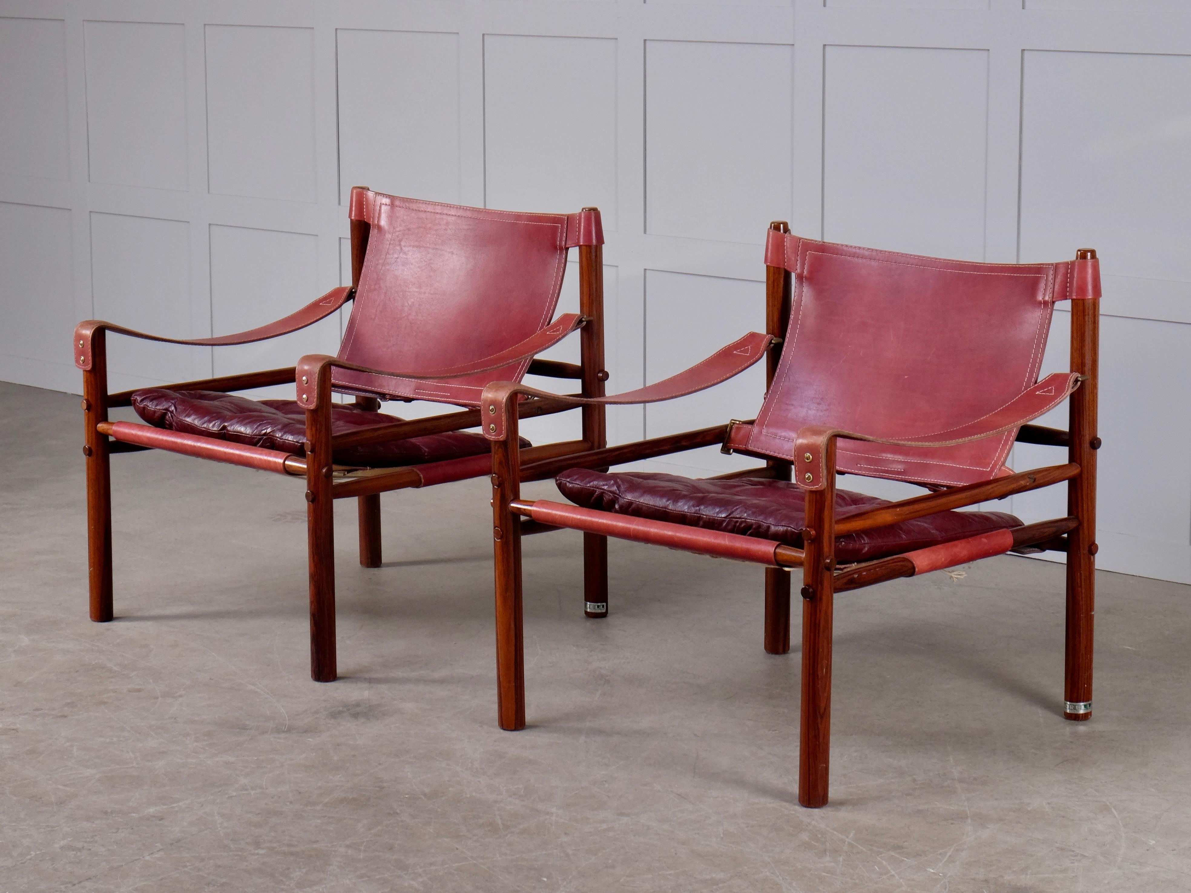 Arne Norell Sirocco Safari Chairs, 1960s In Good Condition In Stockholm, SE