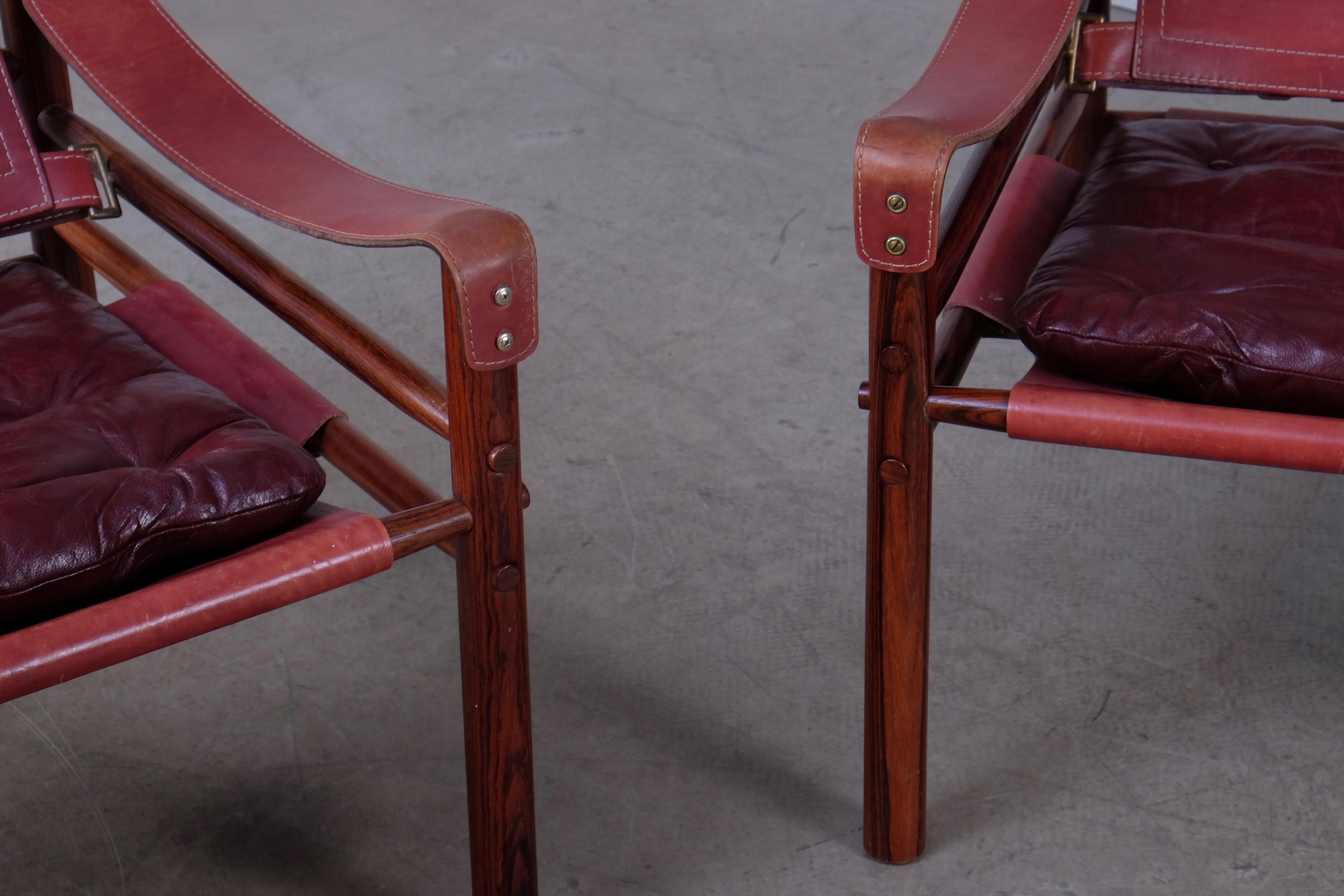 Mid-20th Century Arne Norell Sirocco Safari Chairs, 1960s