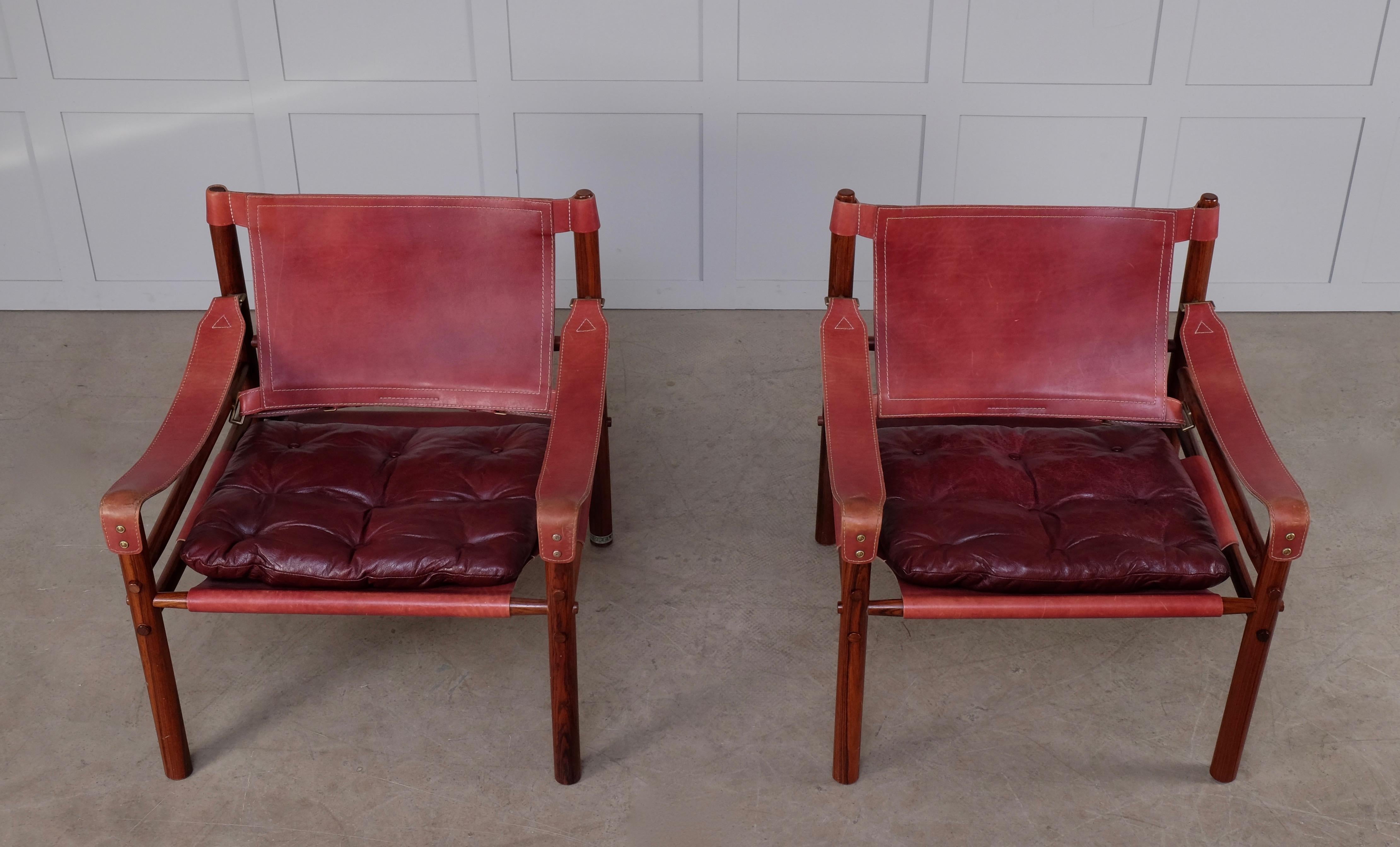Arne Norell Sirocco Safari Chairs, 1960s 1