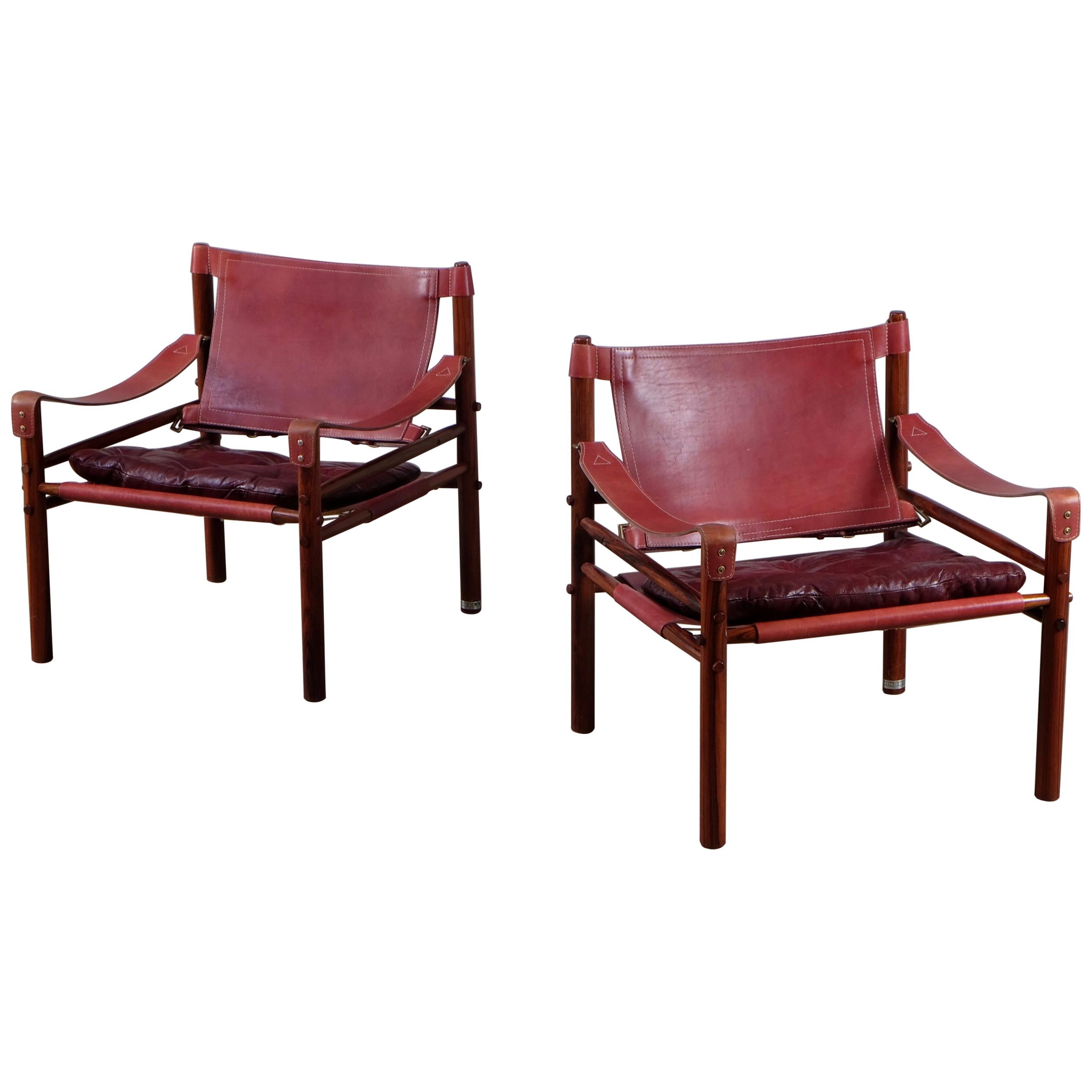 Arne Norell Sirocco Safari Chairs, 1960s