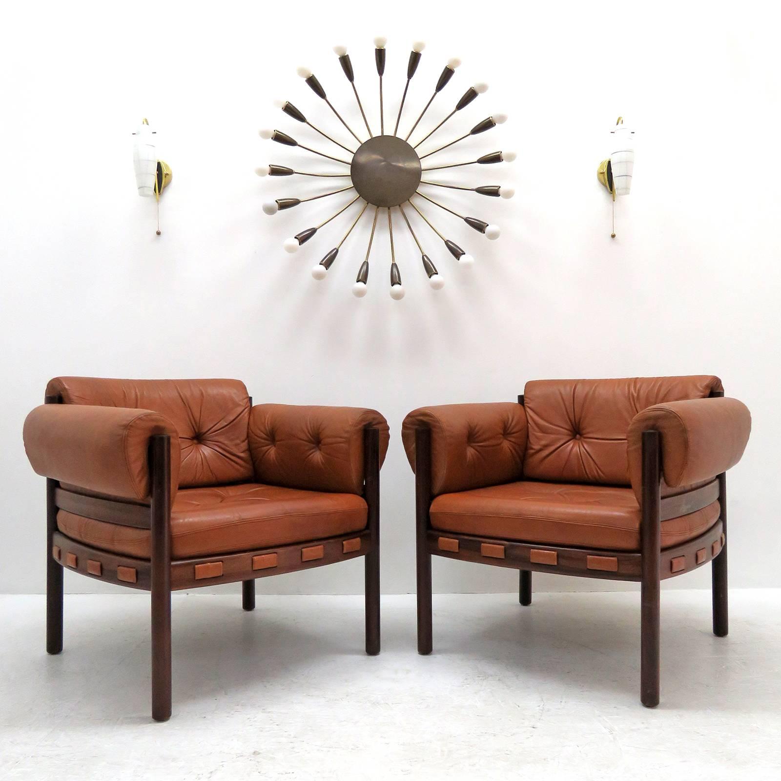 Arne Norell Rosewood Lounge Chairs for Coja Culemborg 3