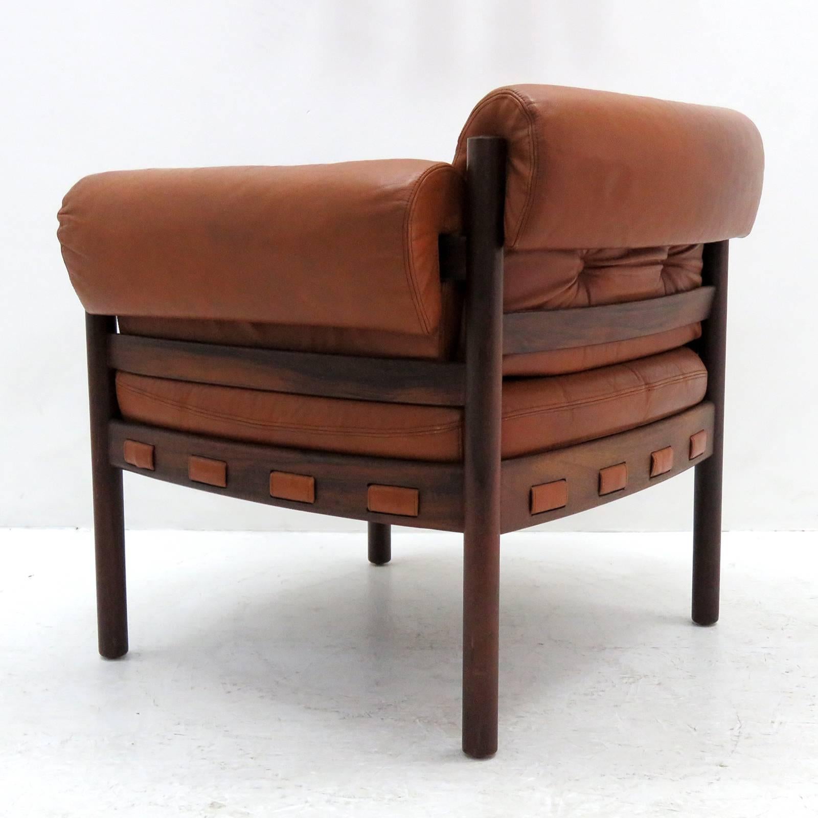 Mid-20th Century Arne Norell Rosewood Lounge Chairs for Coja Culemborg