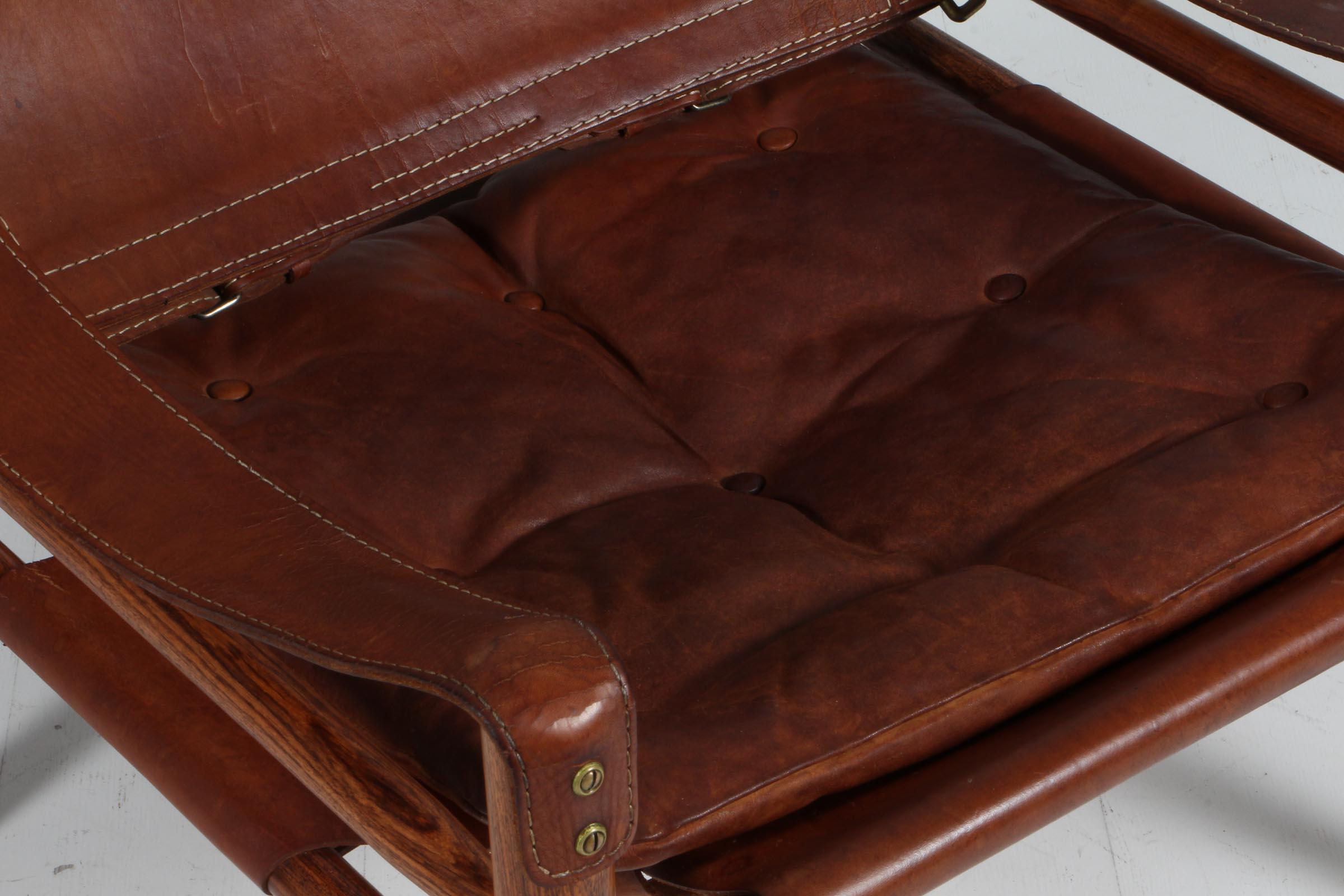 Arne Norell Safari Chair, Model Scirocco In Good Condition In Esbjerg, DK