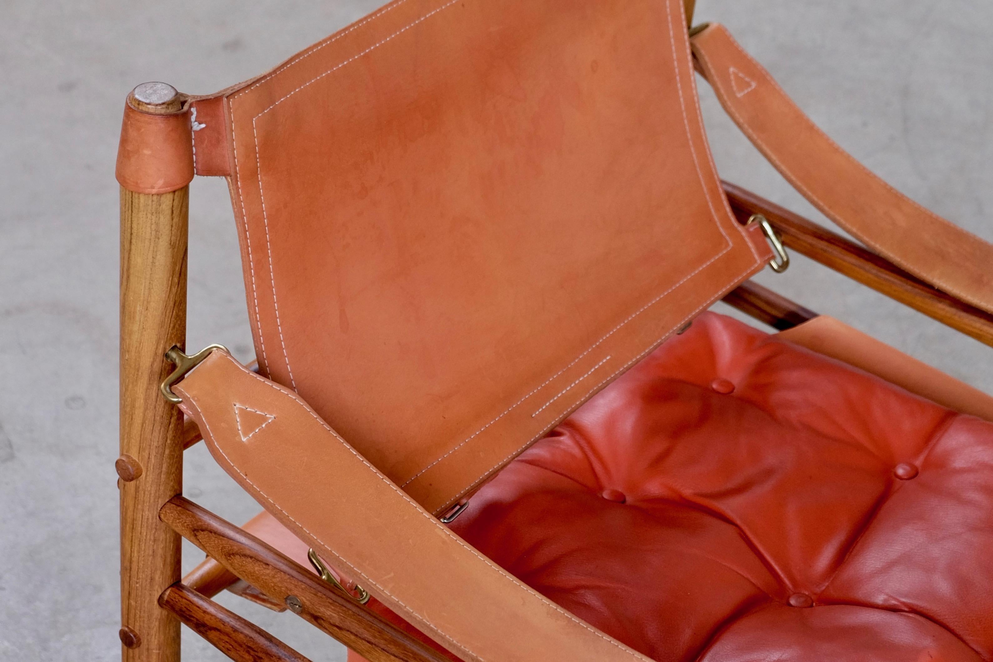 Scandinavian Modern Arne Norell Safari Chair Model Sirocco, 1960s