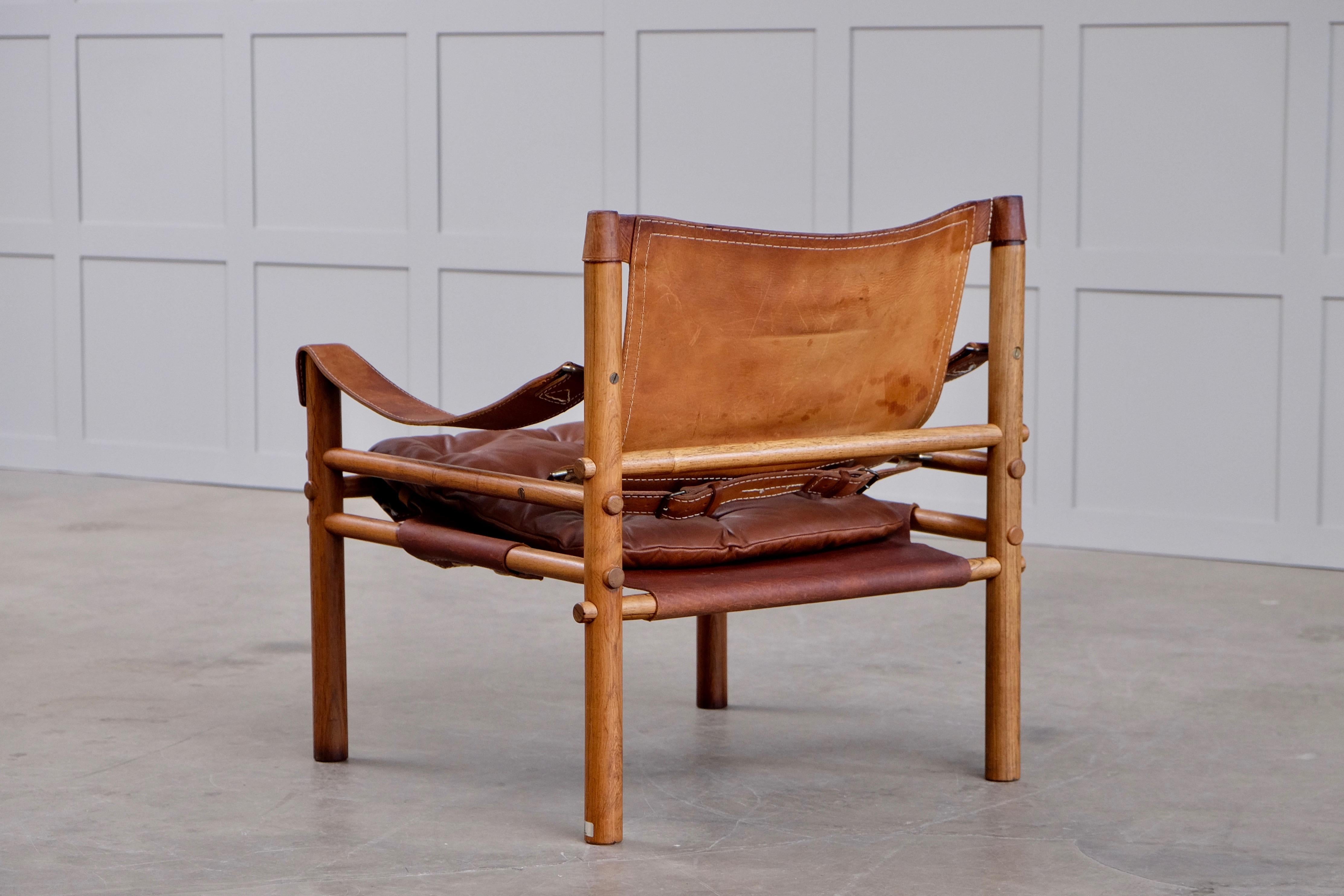Arne Norell Safari-Stuhl Modell Sirocco, 1960er Jahre im Zustand „Gut“ in Stockholm, SE