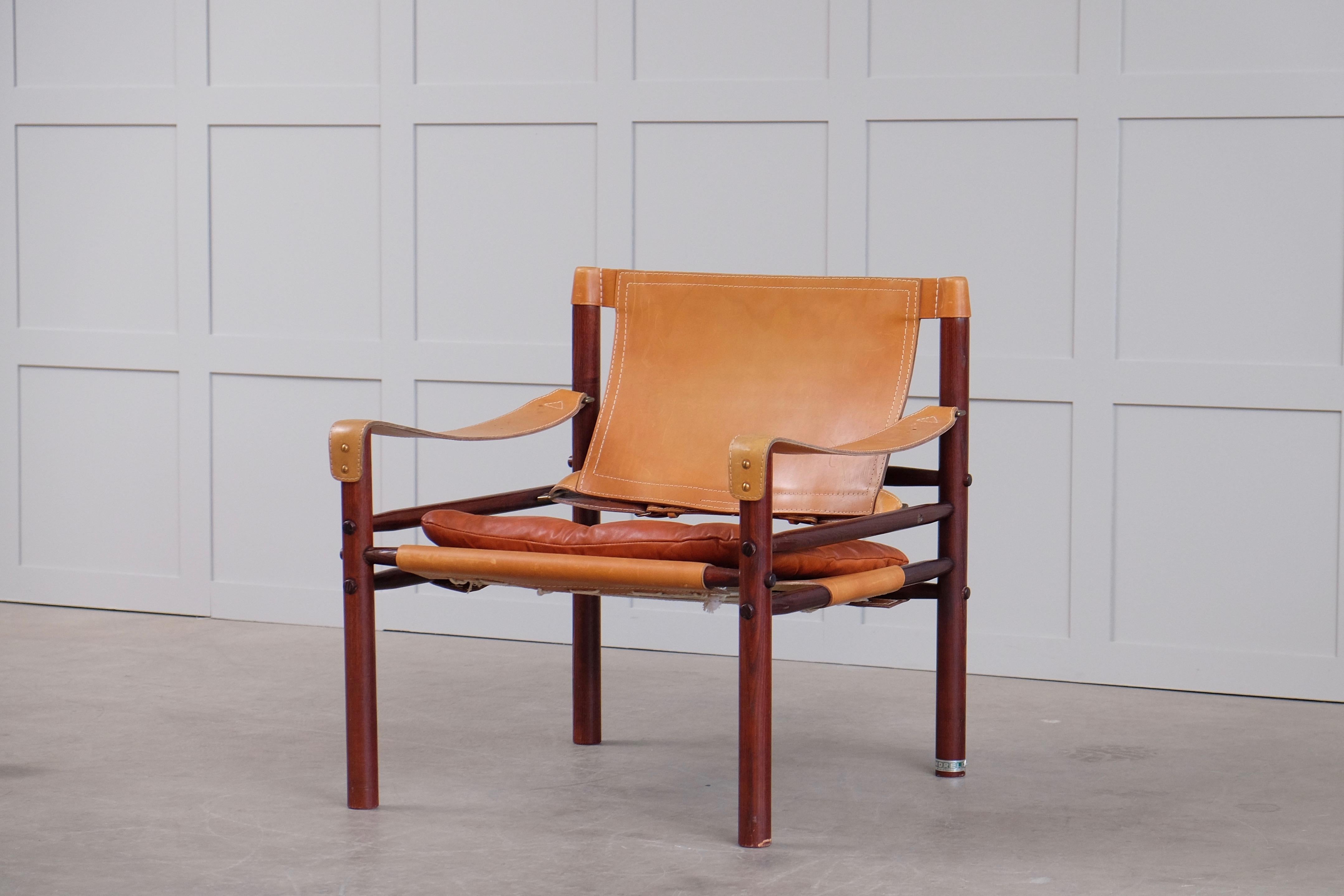 Mid-20th Century Arne Norell Safari Chair Model Sirocco, 1960s