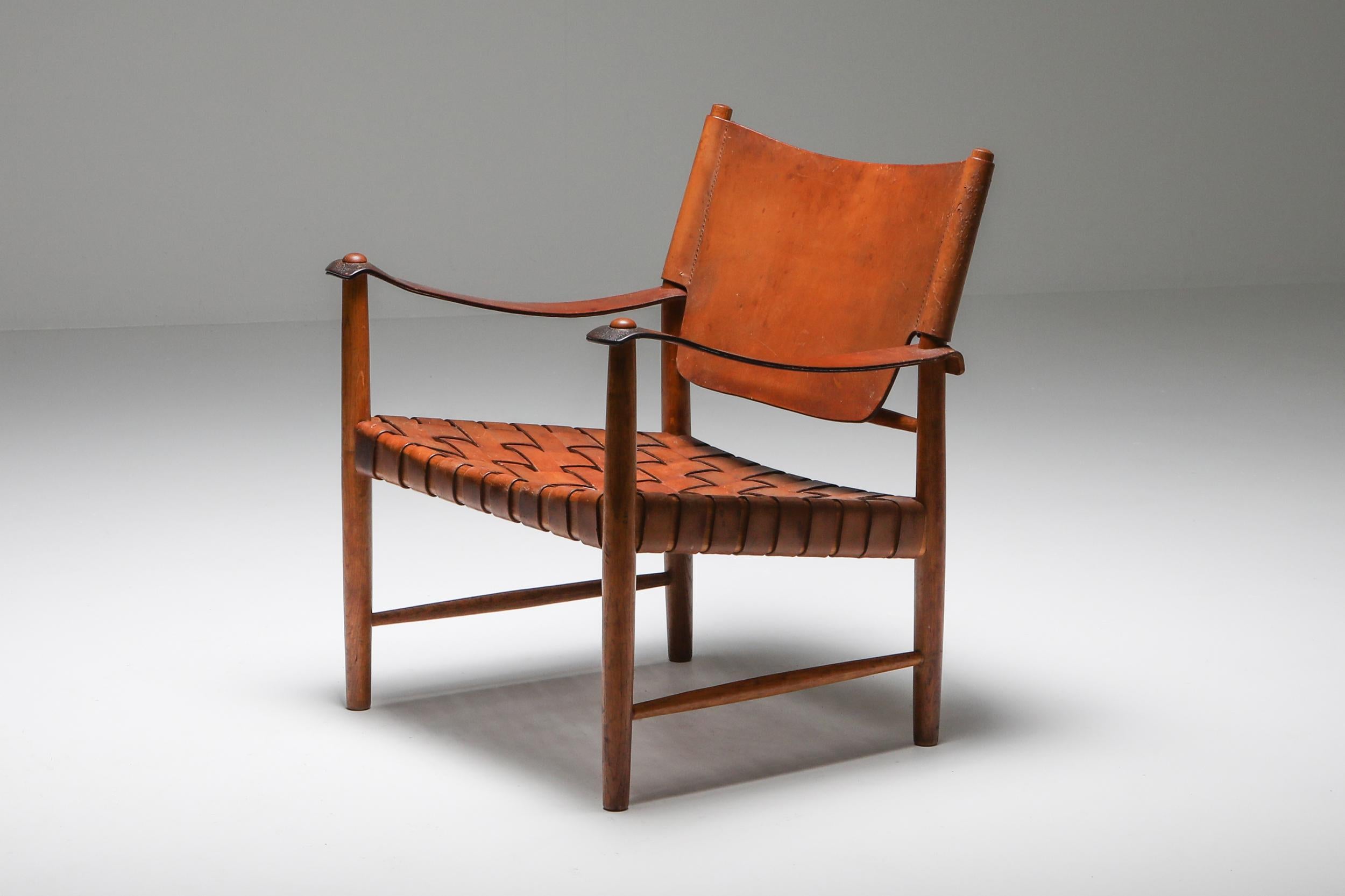 Scandinave moderne Chaise Safari Arne Norell, Norells, Suède, années 1960 en vente