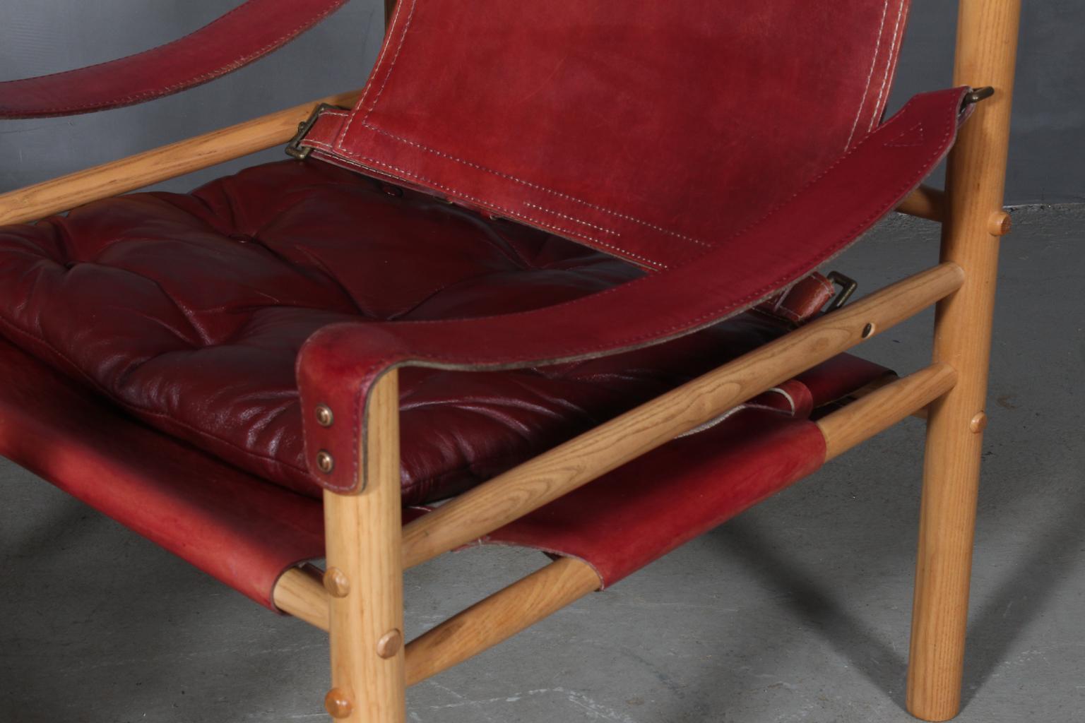 Scandinavian Modern Arne Norell Safari Chairs, Model Scirocco