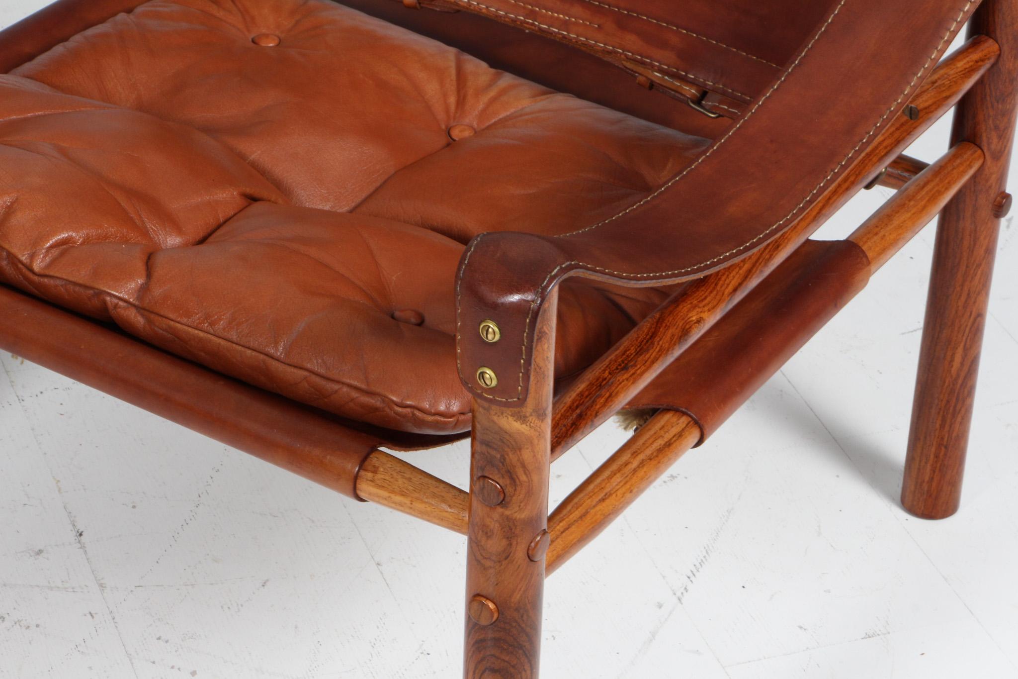 Swedish Arne Norell Safari Chairs, Model Scirocco For Sale