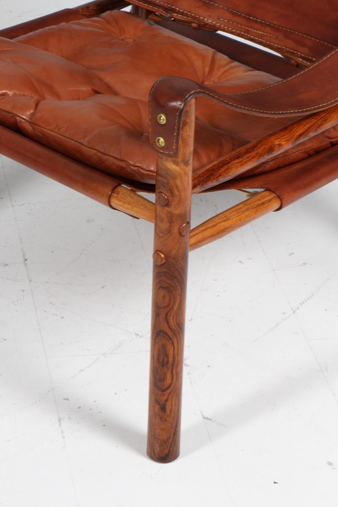 Arne Norell Safari Chairs, Model Scirocco In Excellent Condition For Sale In Esbjerg, DK