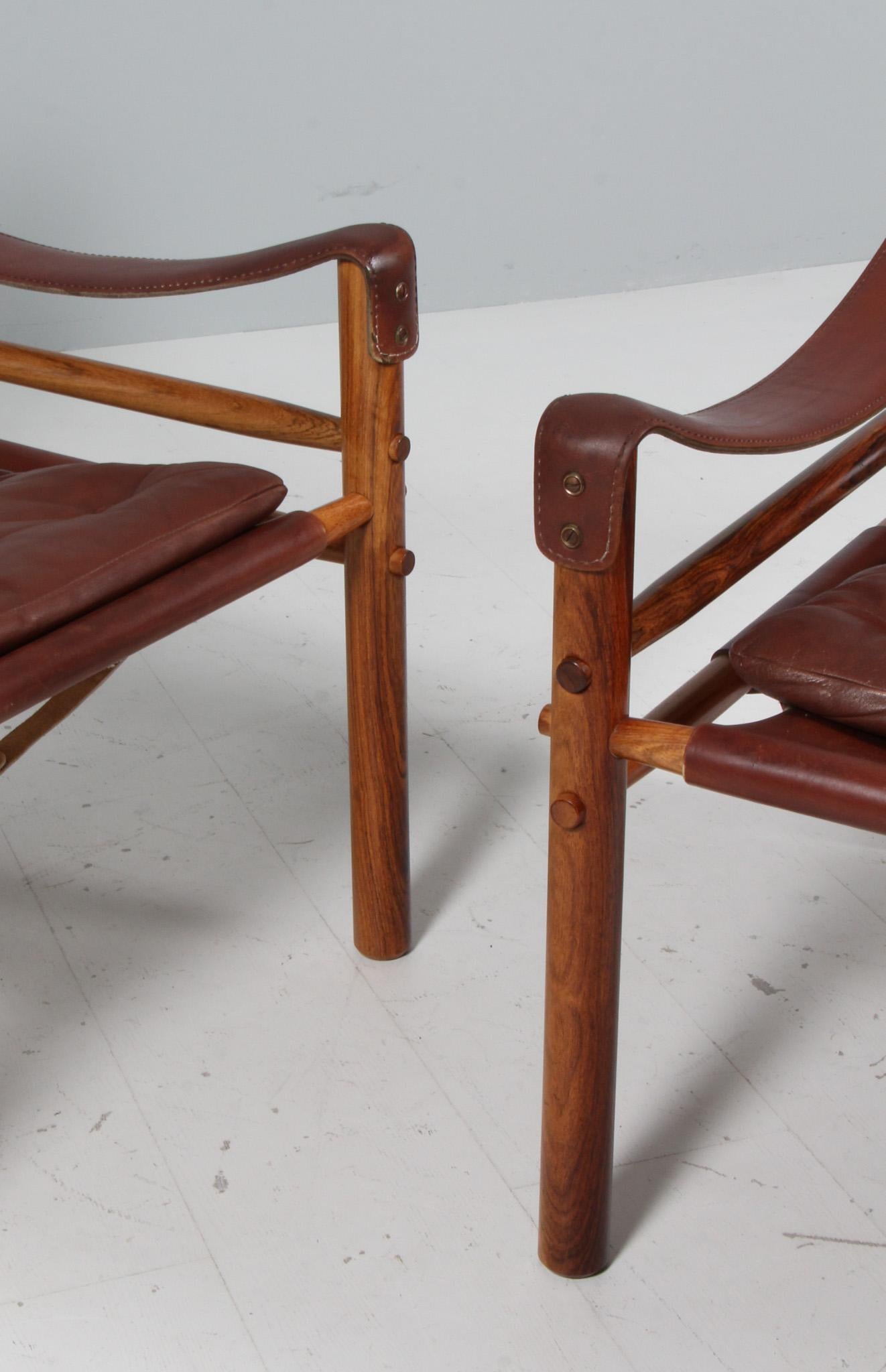 Late 20th Century Arne Norell Safari Chairs, Model Scirocco