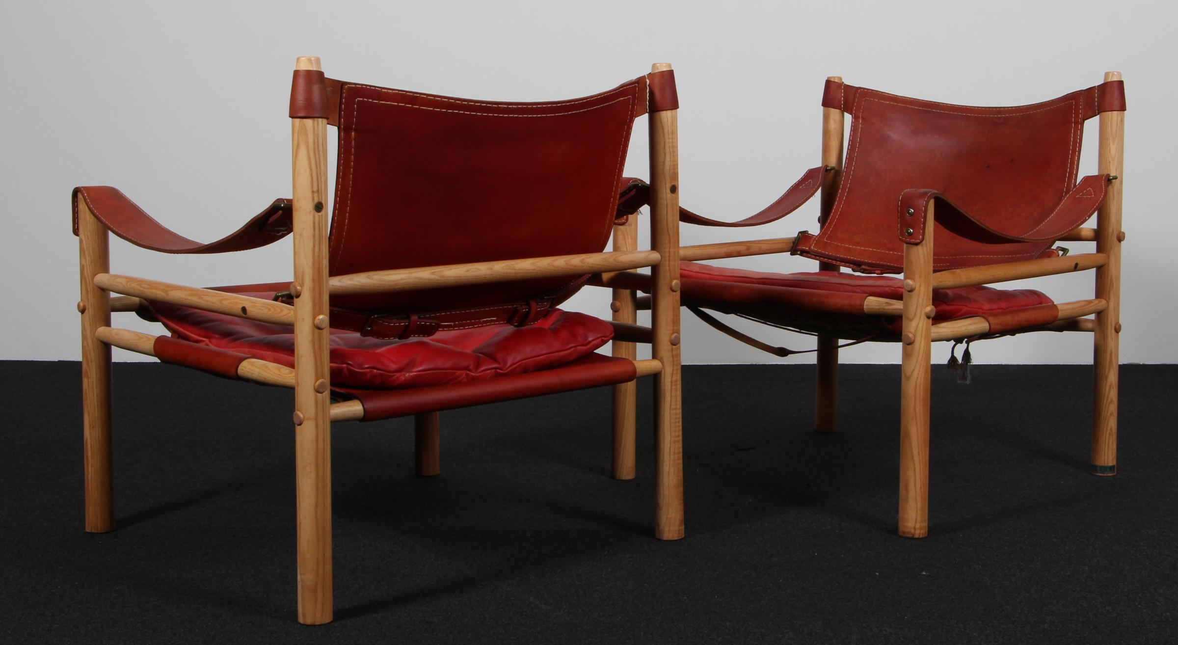 Pelle Sedie Safari di Arne Norells, modello Scirocco in vendita