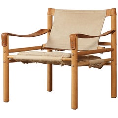 Arne Norell Safari Sirocco Lounge Chair, Norell Mobel, Sweden, 1970s