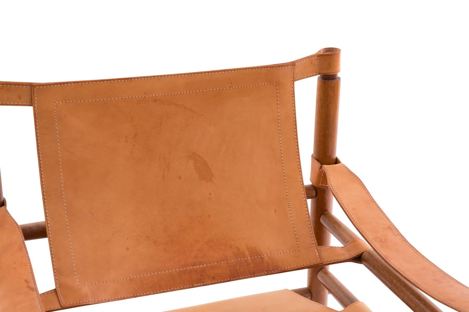 leather safari chair