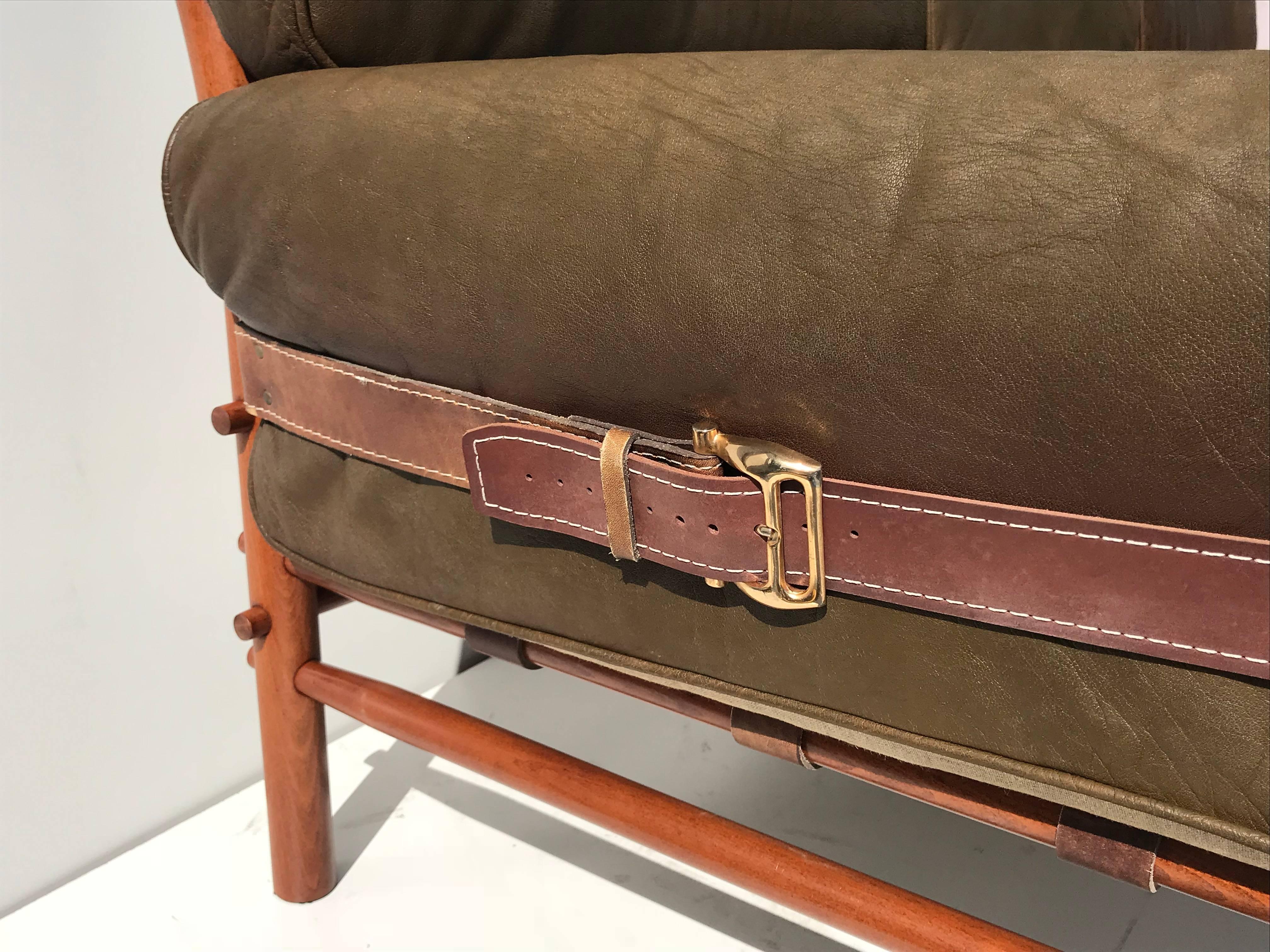 Leather Arne Norell Safari Sofa 