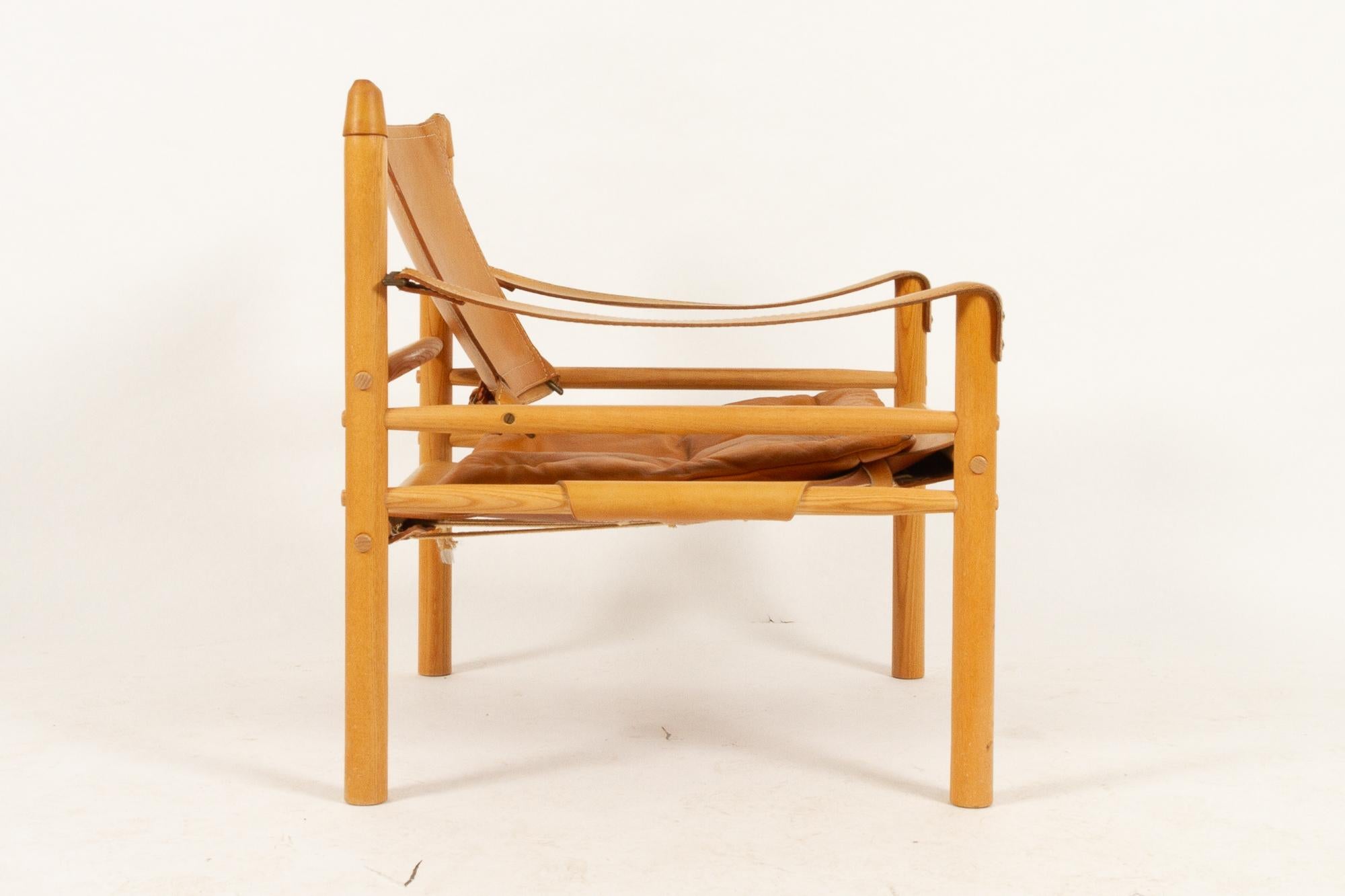 Arne Norell Sirocco Safari Chair, 1960s. In Good Condition In Asaa, DK