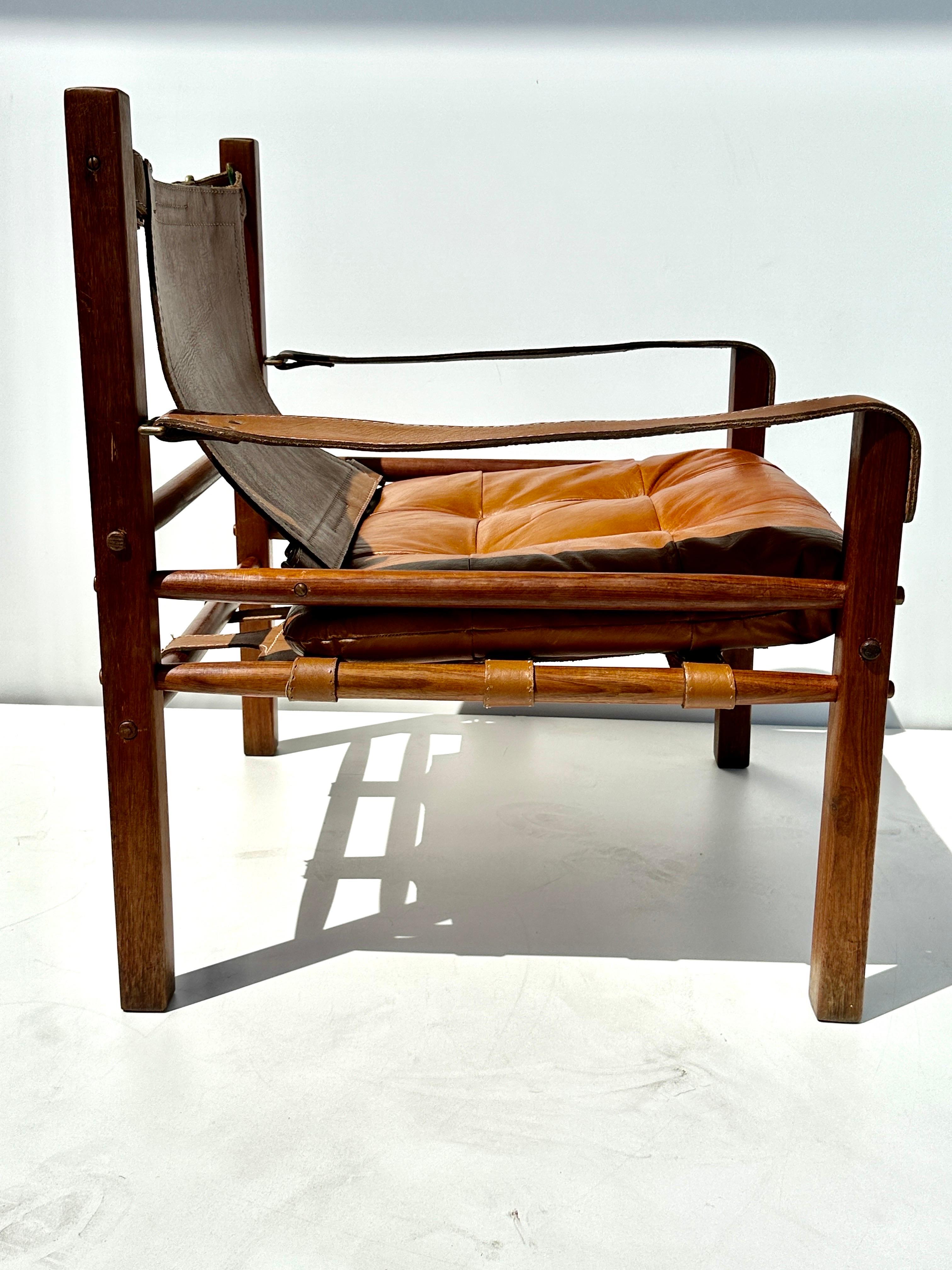 Mid-20th Century Arne Norell Sirocco Safari Chair