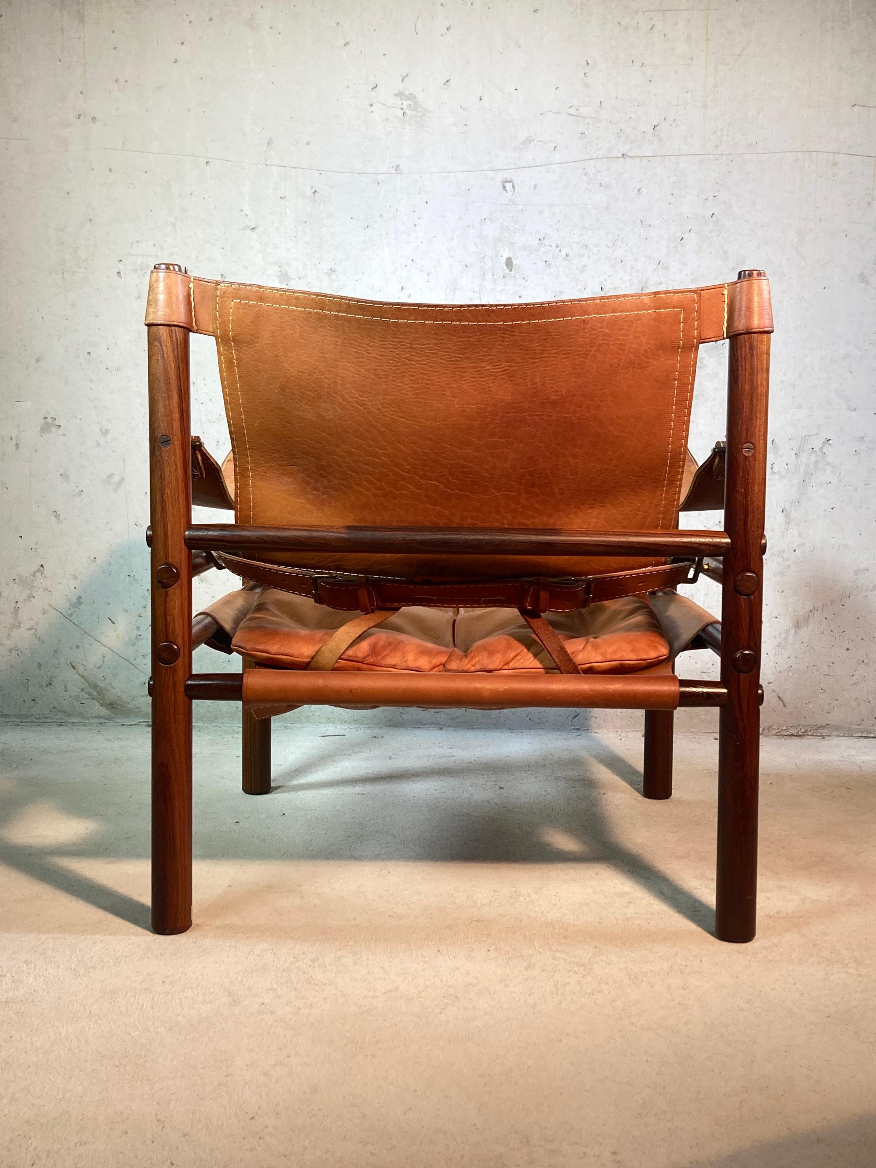 Arne Norell Sirocco Safari Chair in Rosewood, 1960s 3