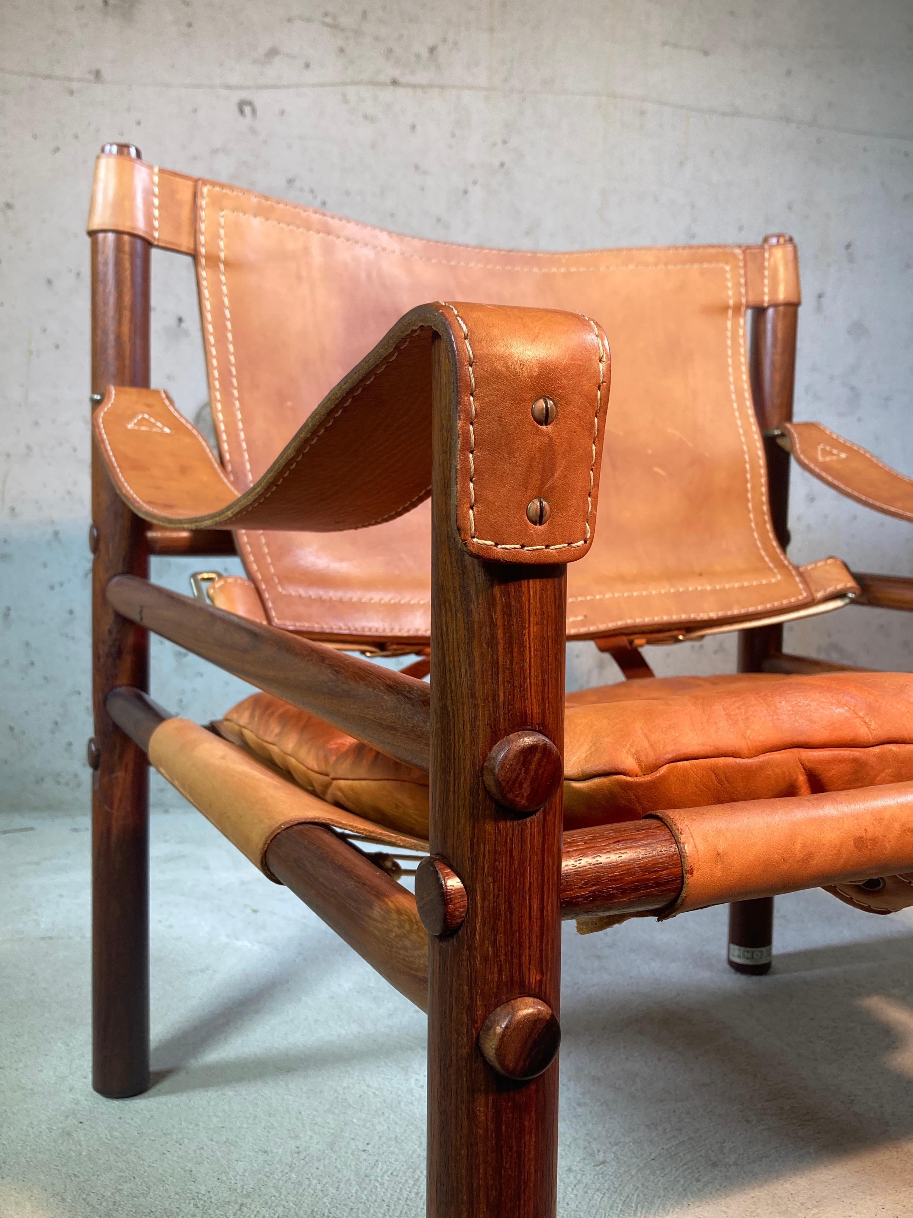Arne Norell Sirocco Safari Chair in Rosewood, 1960s 8