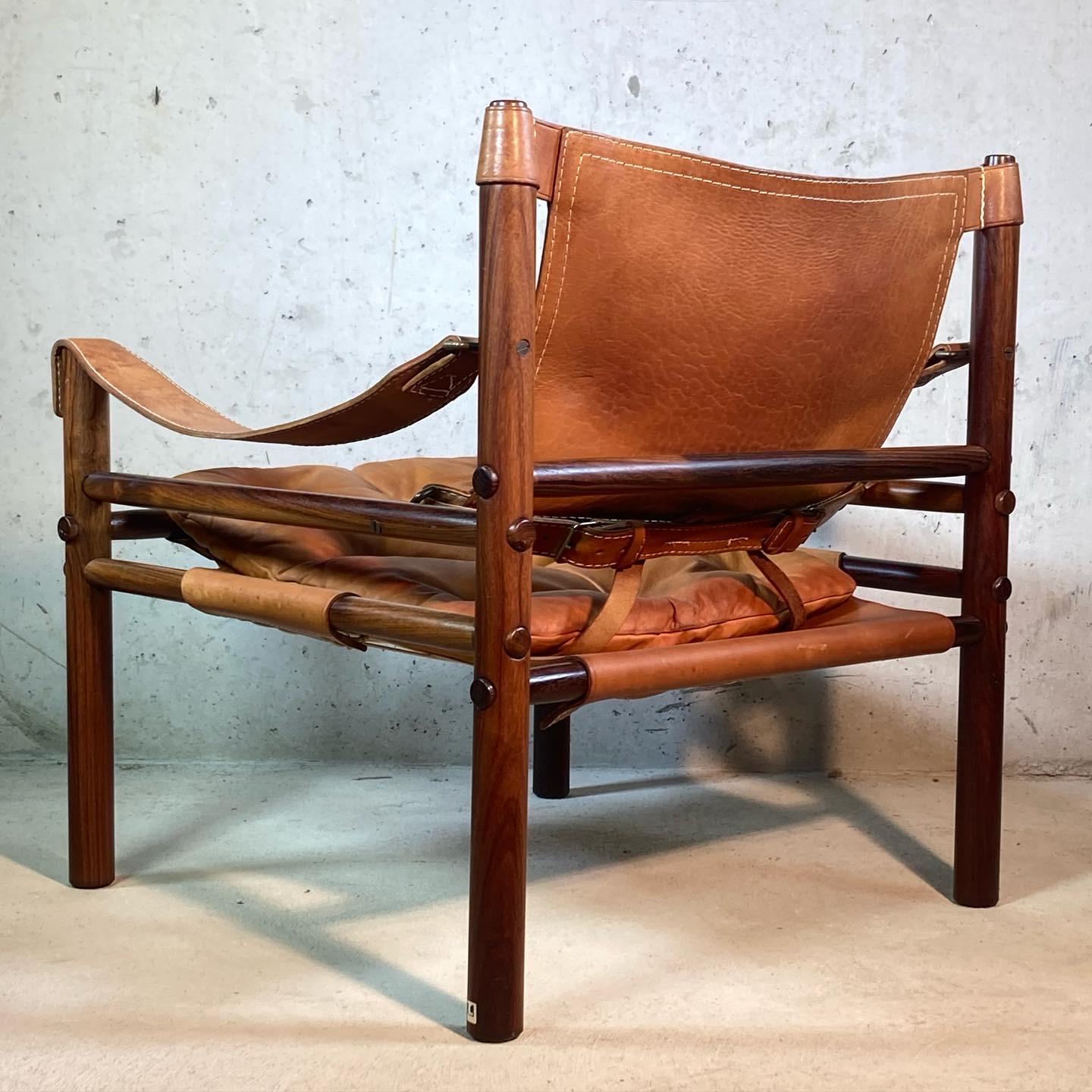 Mid-20th Century Arne Norell Sirocco Safari Chair in Rosewood, 1960s