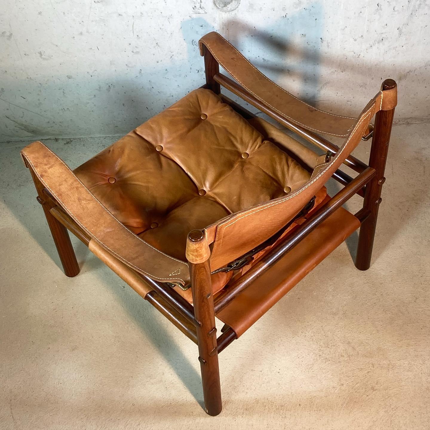 Arne Norell Sirocco Safari Chair in Rosewood, 1960s 2