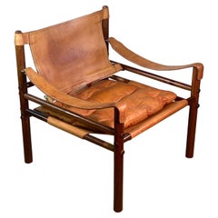 Arne Norell Sirocco Safari Chair in Rosewood, 1960s