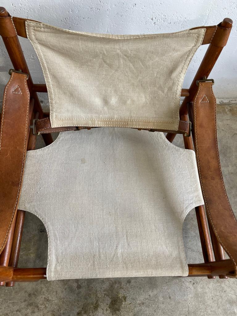 Arne Norell Sirocco Safari Chairs Scandinavian Modern - ein Paar im Angebot 2