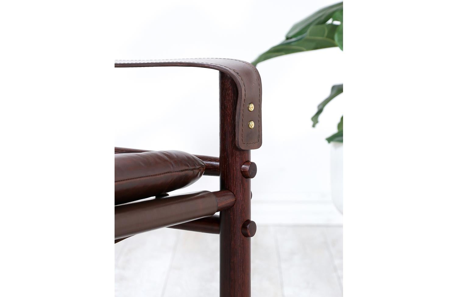 Arne Norell “Sirocco” Safari Leather Lounge Chair 5
